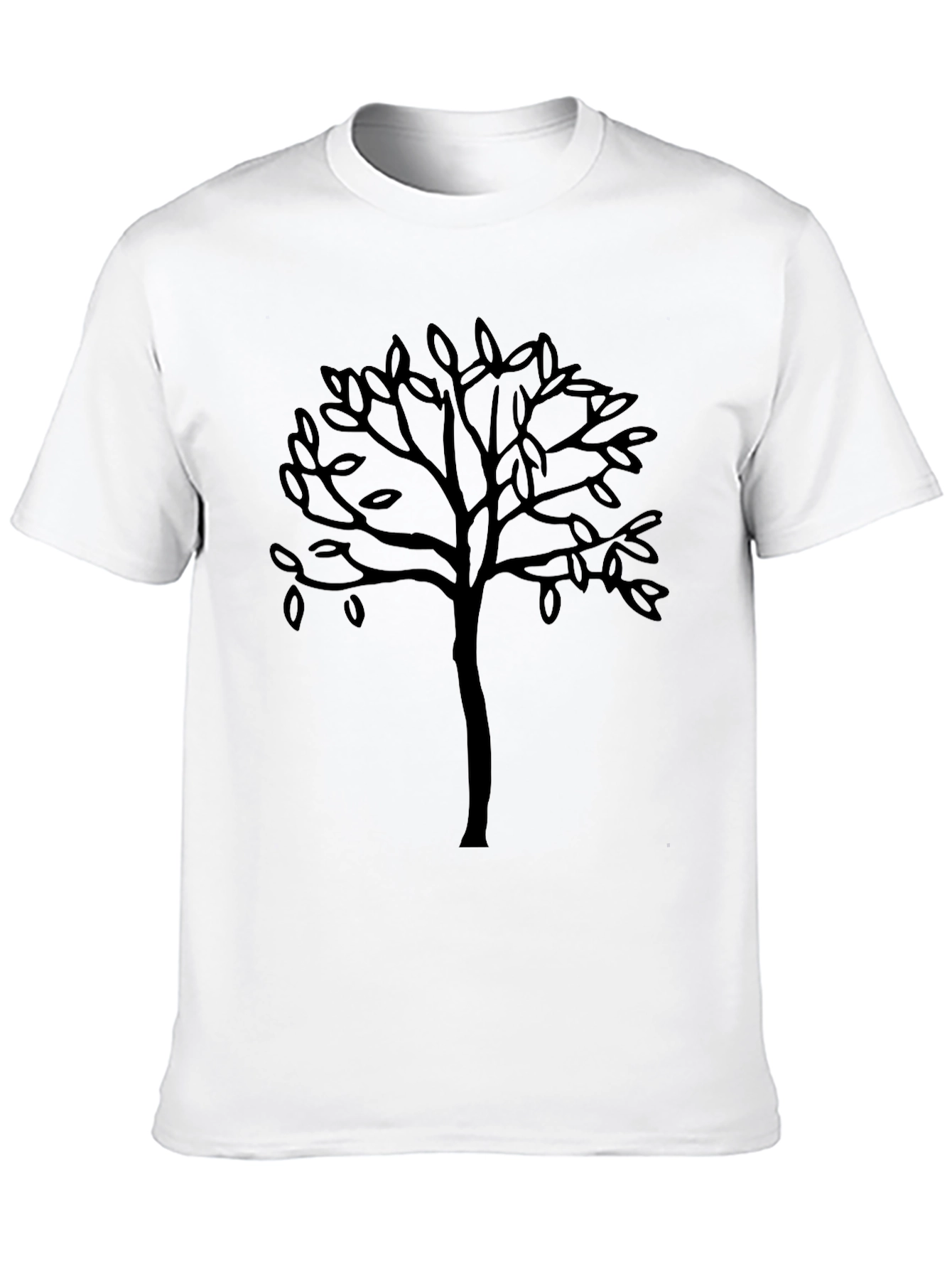 Black Tree Graphic Tee - Casual Mens T-Shirt