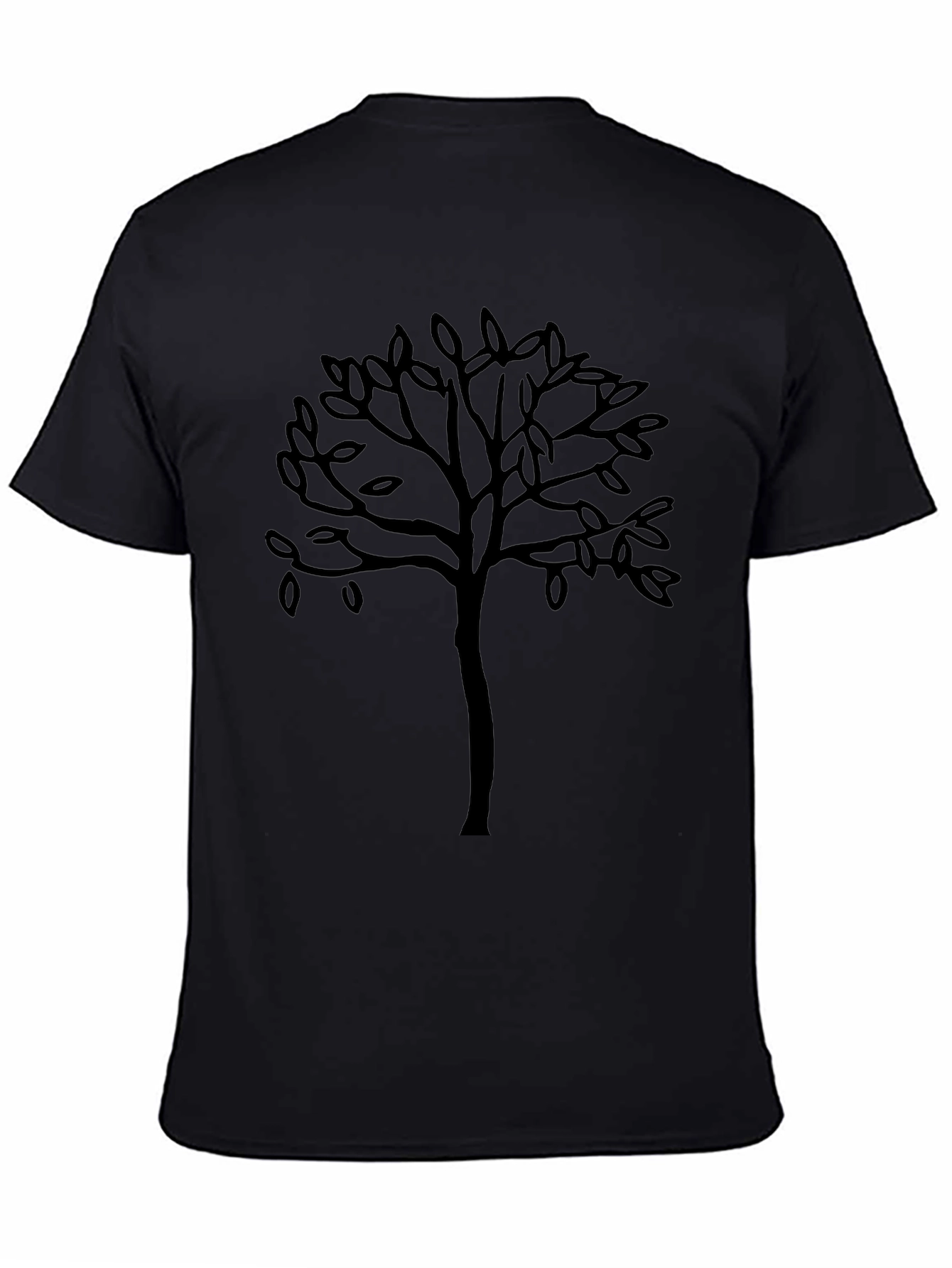 Black Tree Graphic Tee - Casual Mens T-Shirt