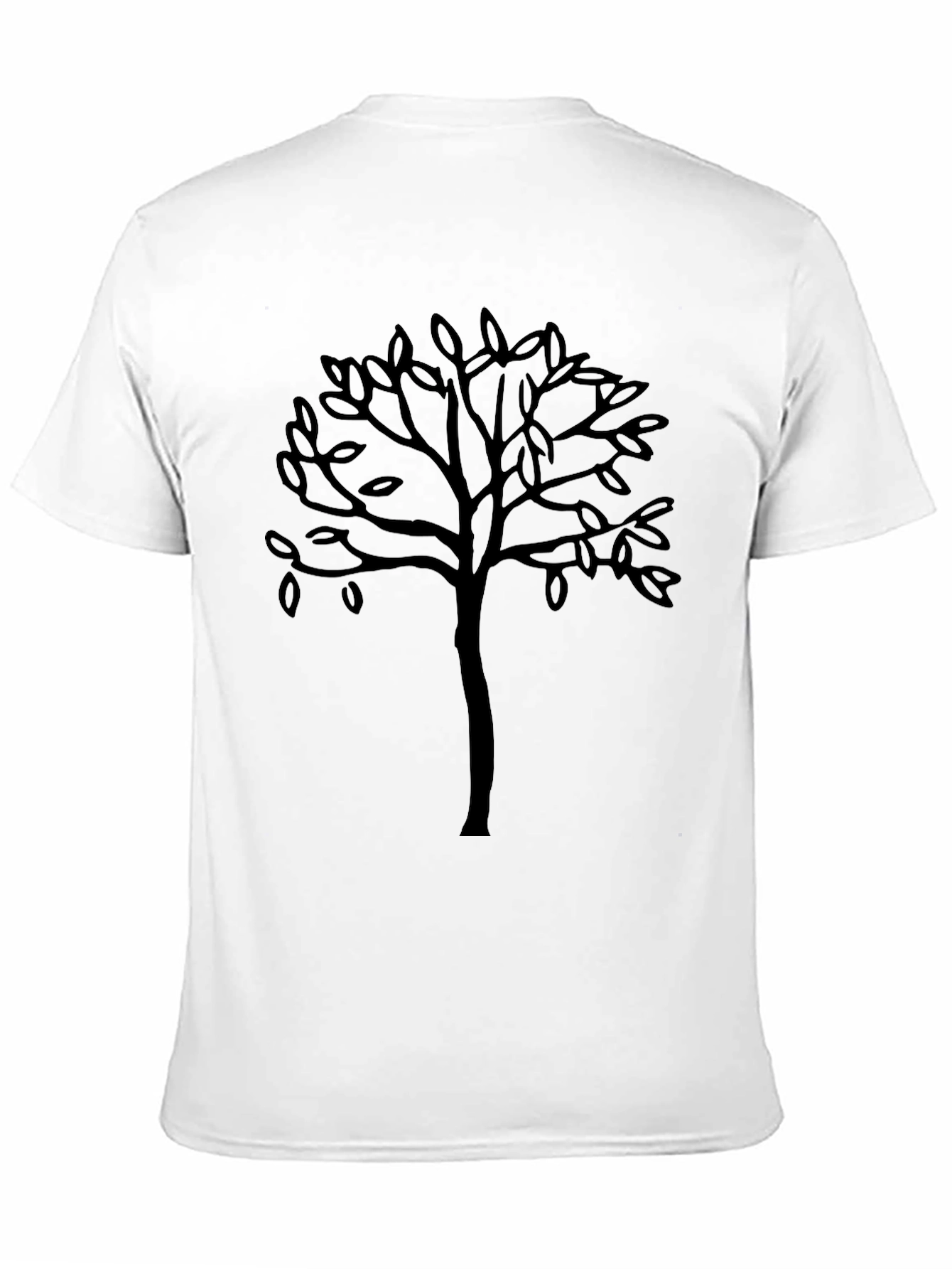 Black Tree Graphic Tee - Casual Mens T-Shirt
