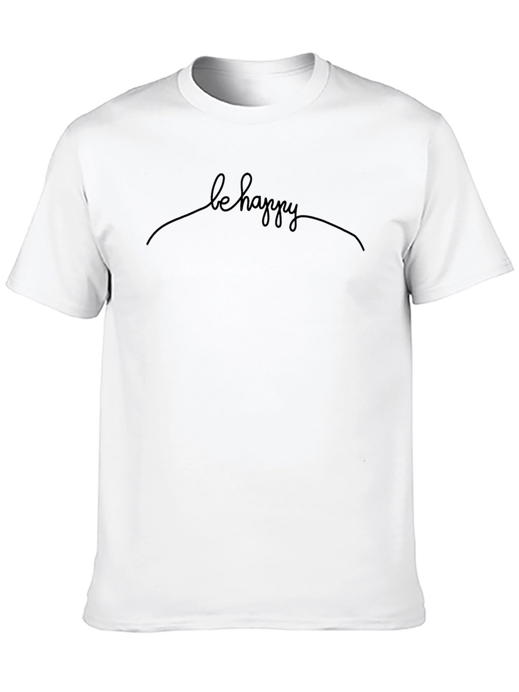 Be Happy Graphic Tee - Casual Comfort