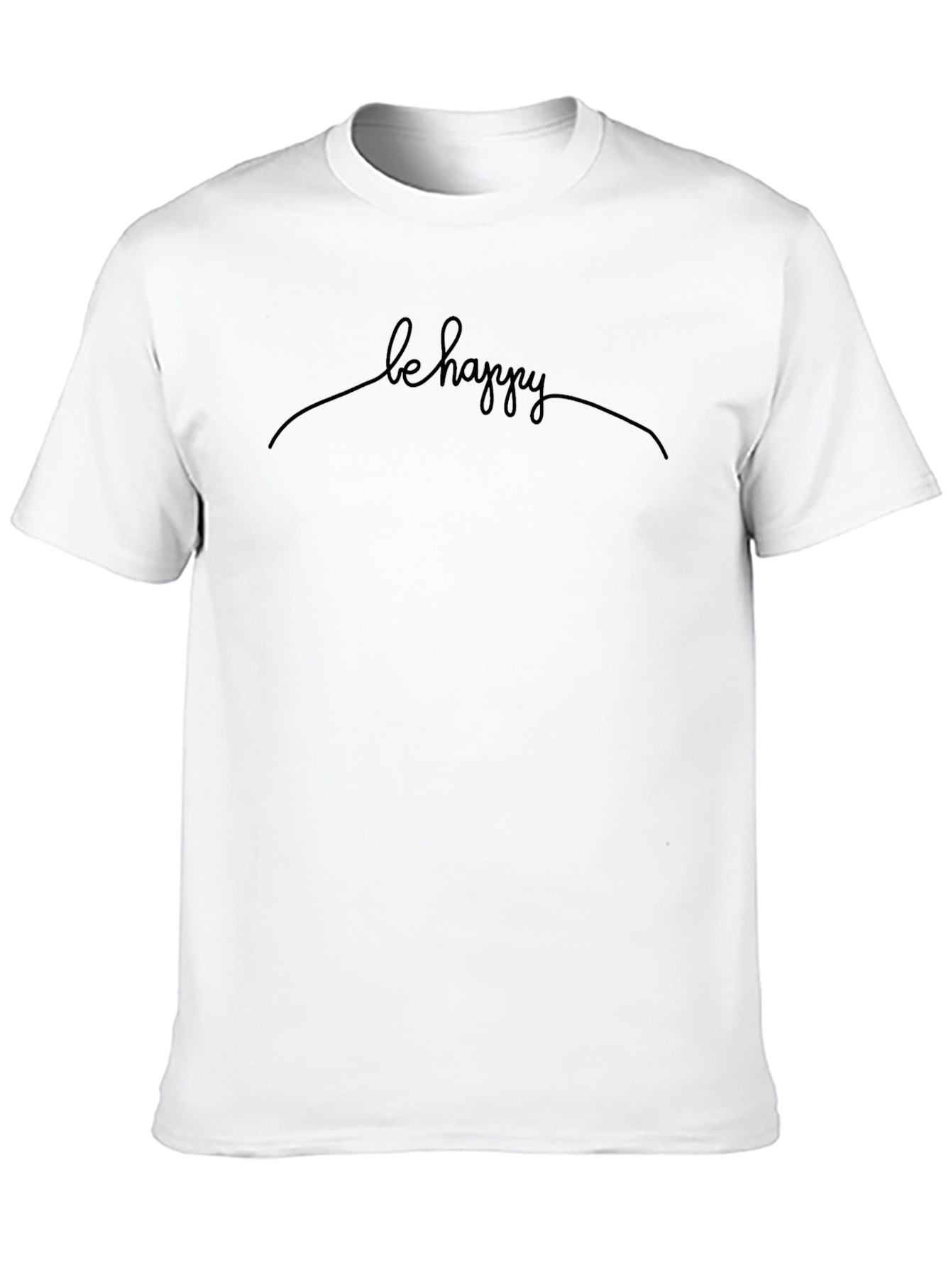 Be Happy Graphic Tee - Casual Comfort