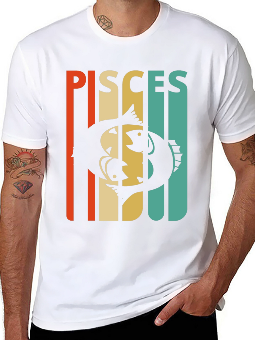 Pisces Zodiac Sign Graphic T-Shirt