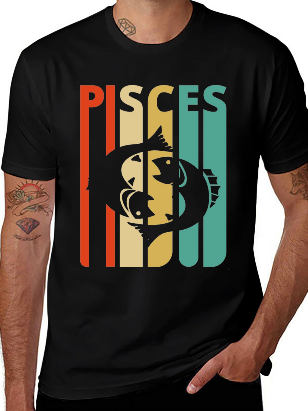 Pisces Zodiac Sign Graphic T-Shirt