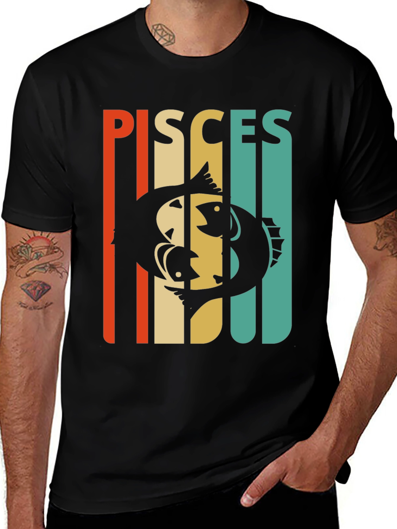 Pisces Zodiac Sign Graphic T-Shirt