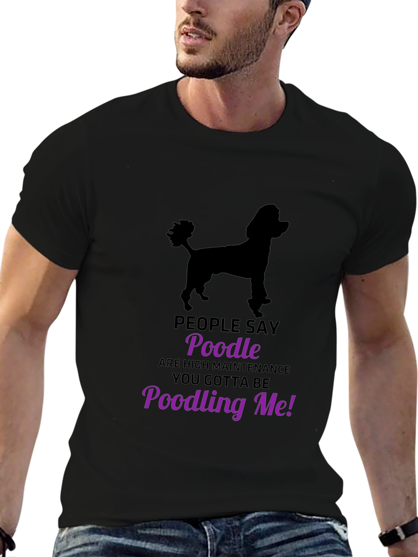 Poodle Lovers T-Shirt - Funny Poodling Me Graphic Tee