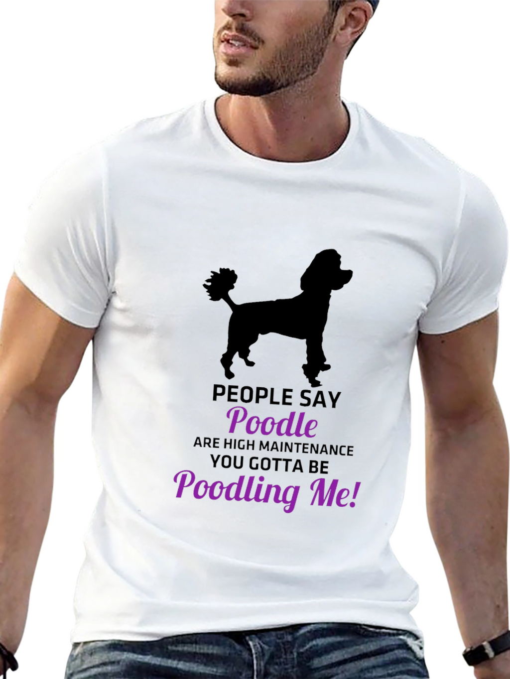 Poodle Lovers T-Shirt - Funny Poodling Me Graphic Tee