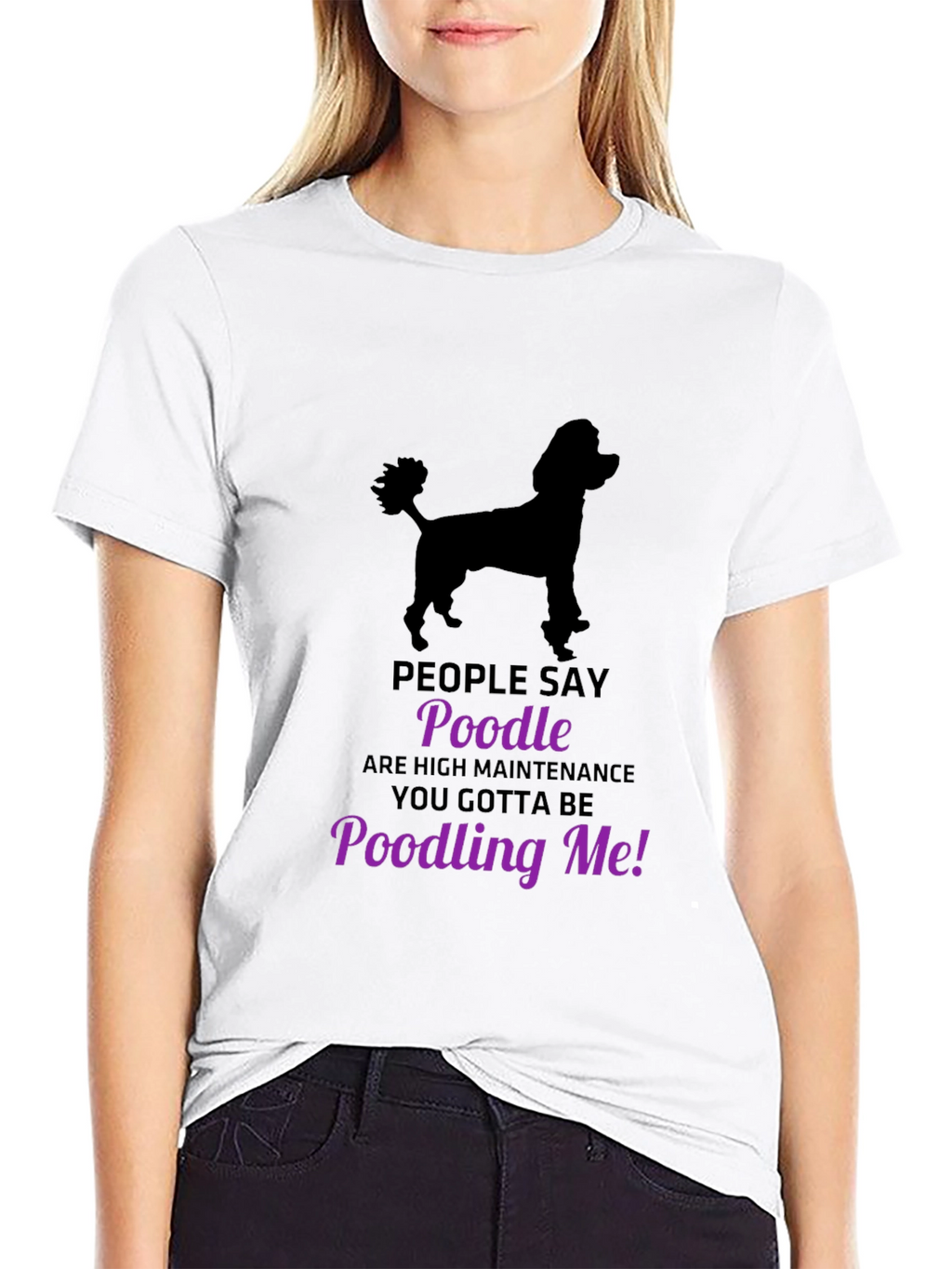 Poodle Lovers T-Shirt - Funny Poodling Me Graphic Tee