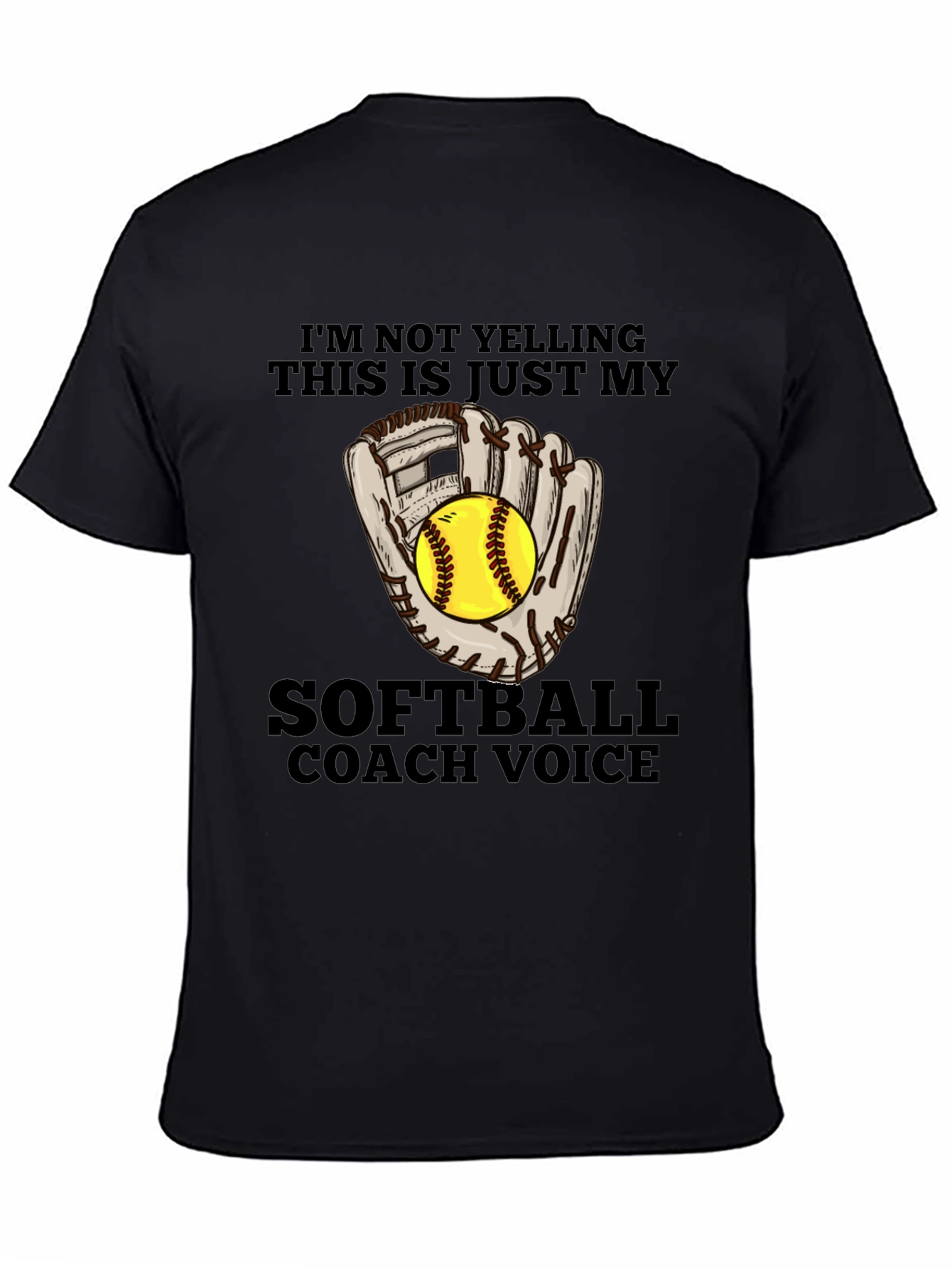 Softball Coach Voice T-Shirt - Funny Sports Tee