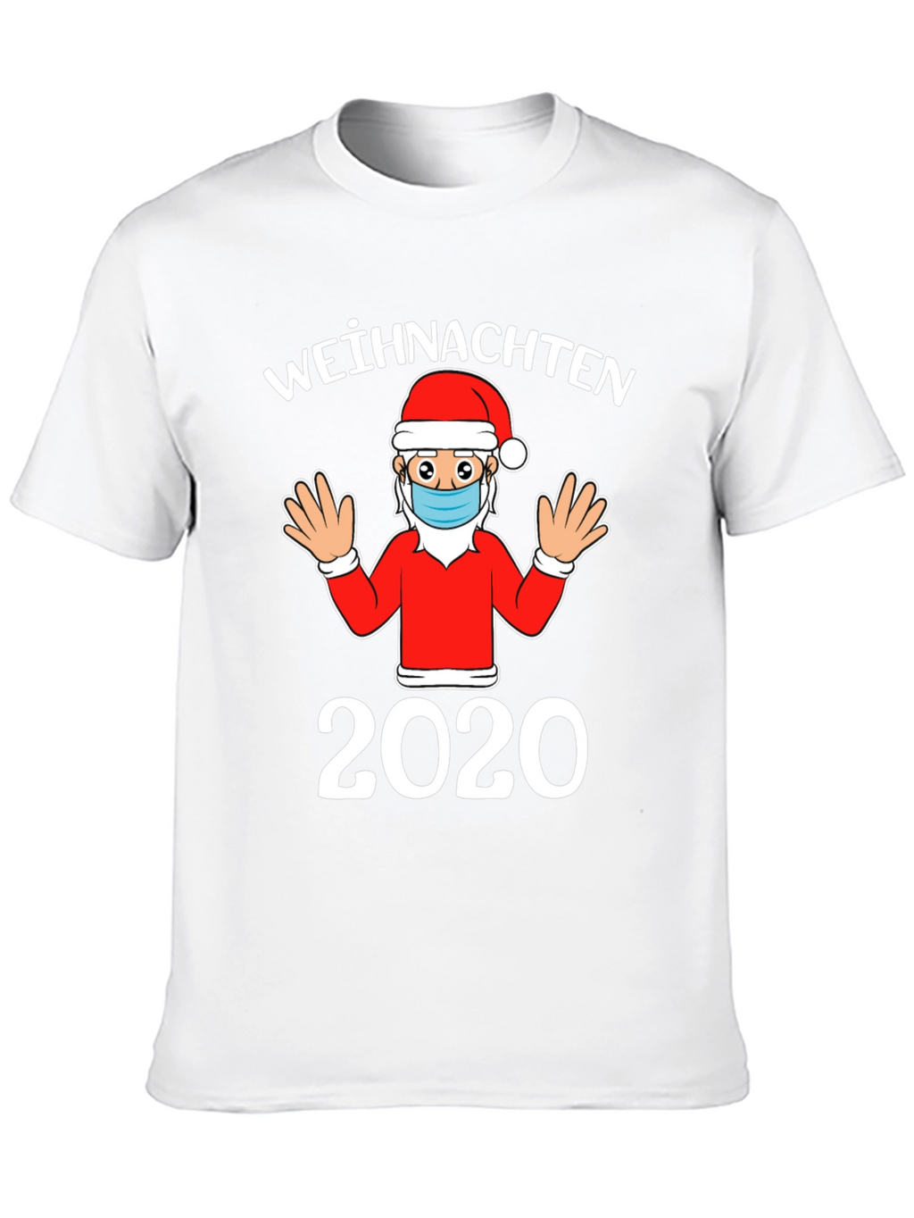 Christmas 2020 Santa Face Mask T-Shirt