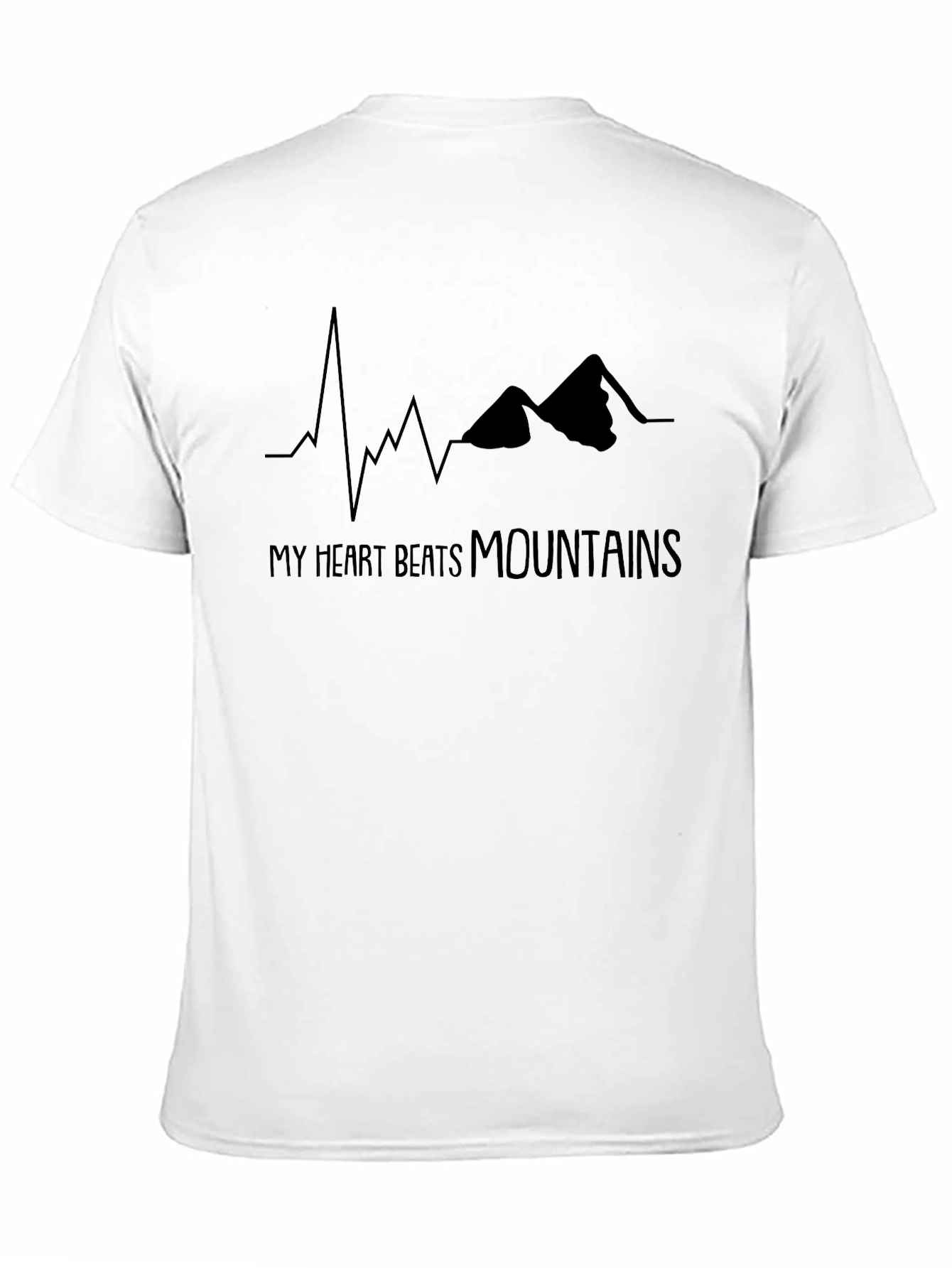 Heart Beats Mountains T-Shirt