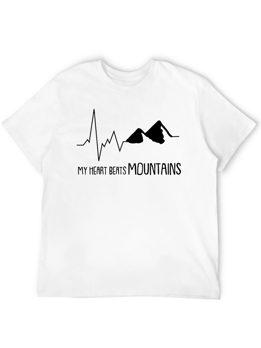 Heart Beats Mountains T-Shirt