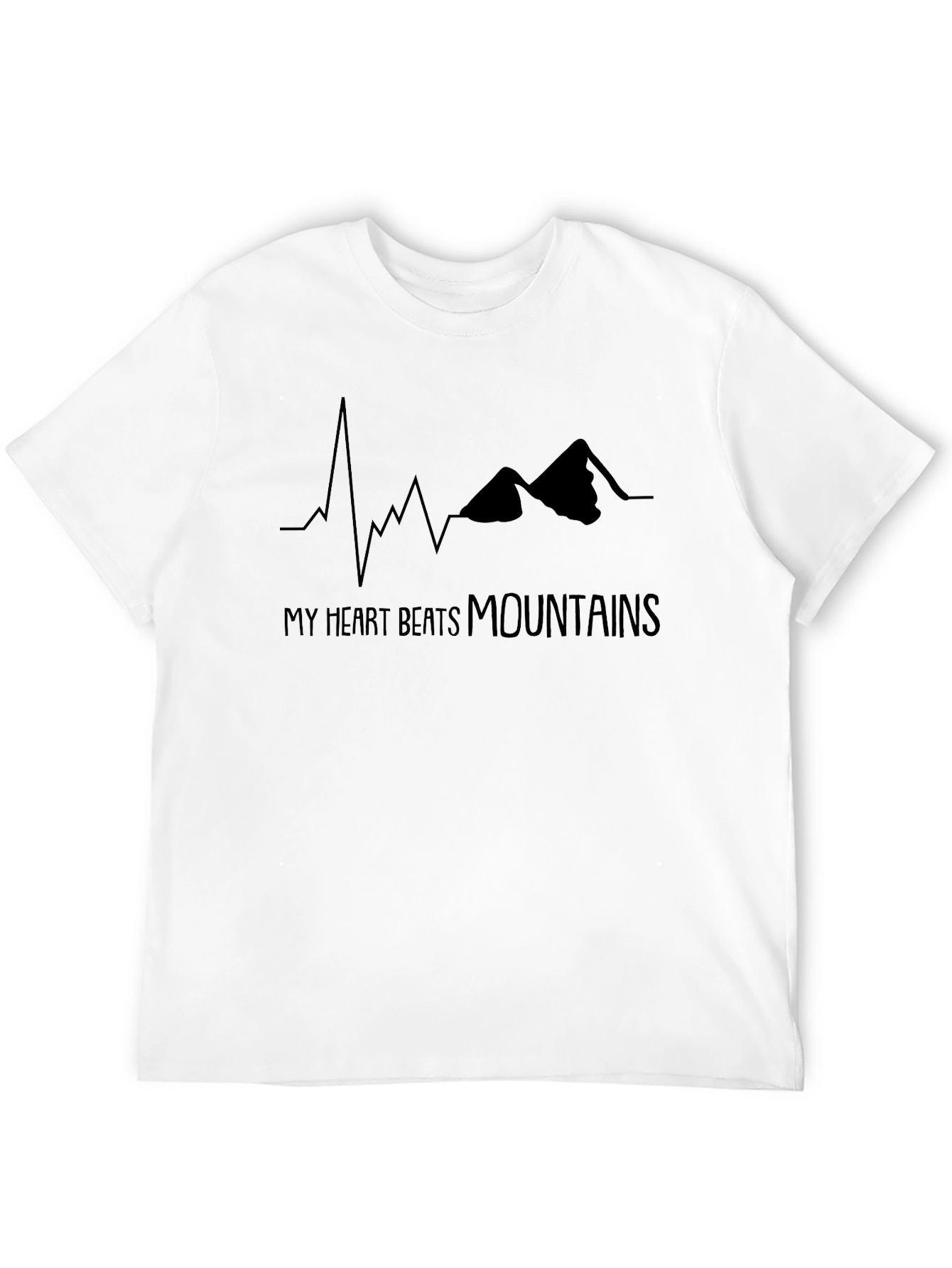 Heart Beats Mountains T-Shirt