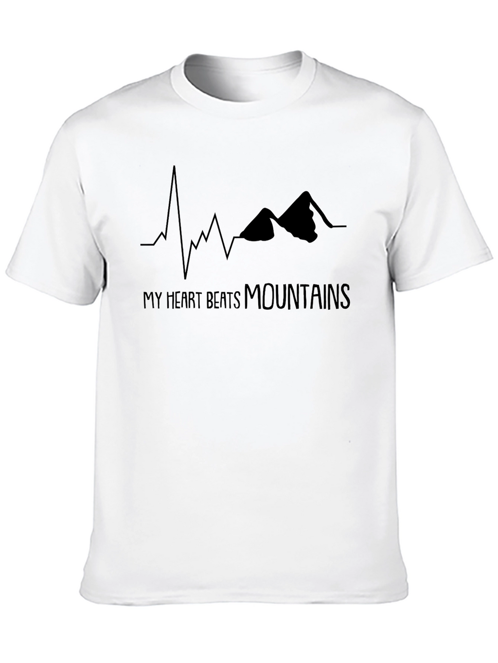 Heart Beats Mountains T-Shirt