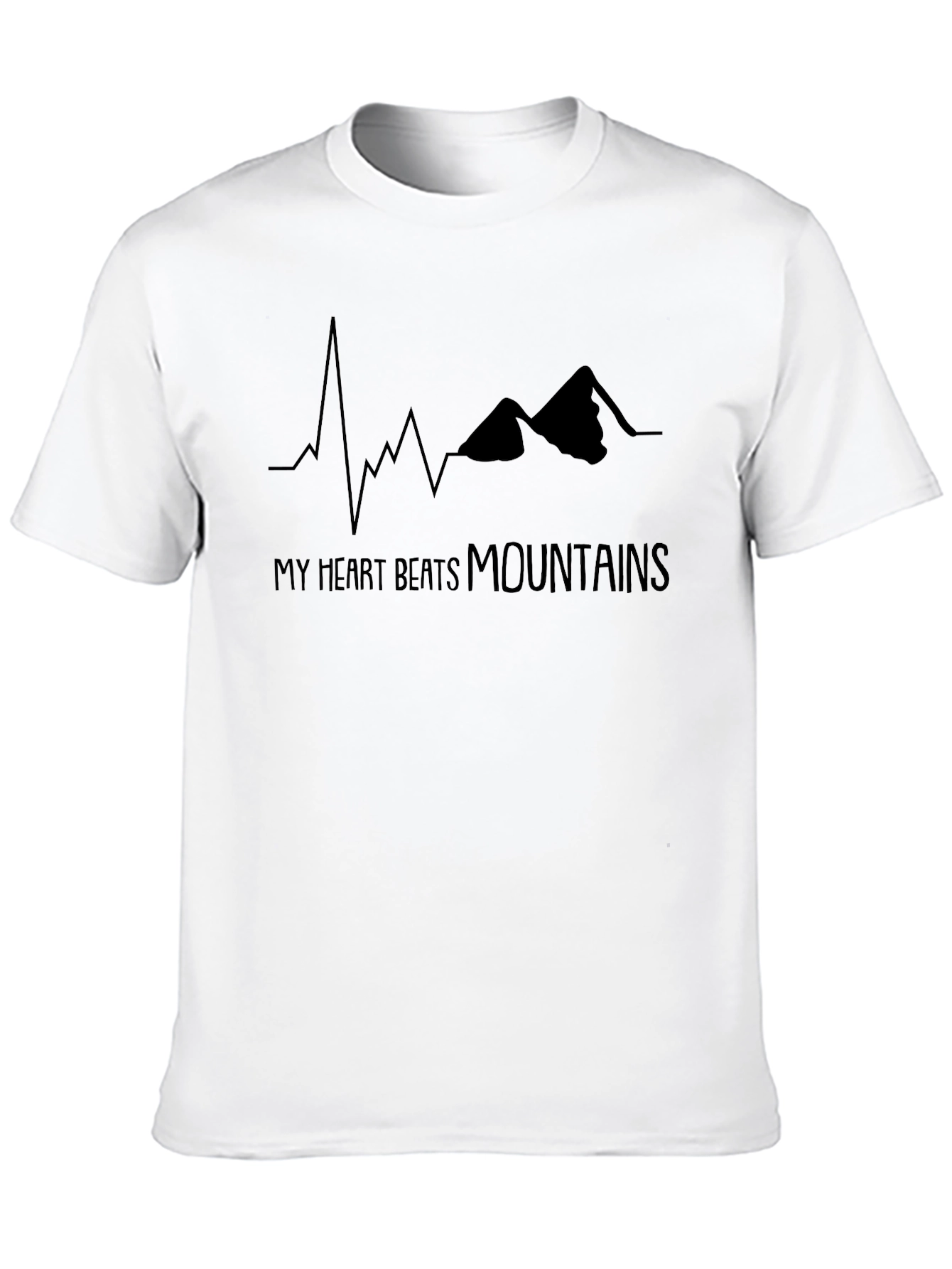 Heart Beats Mountains T-Shirt