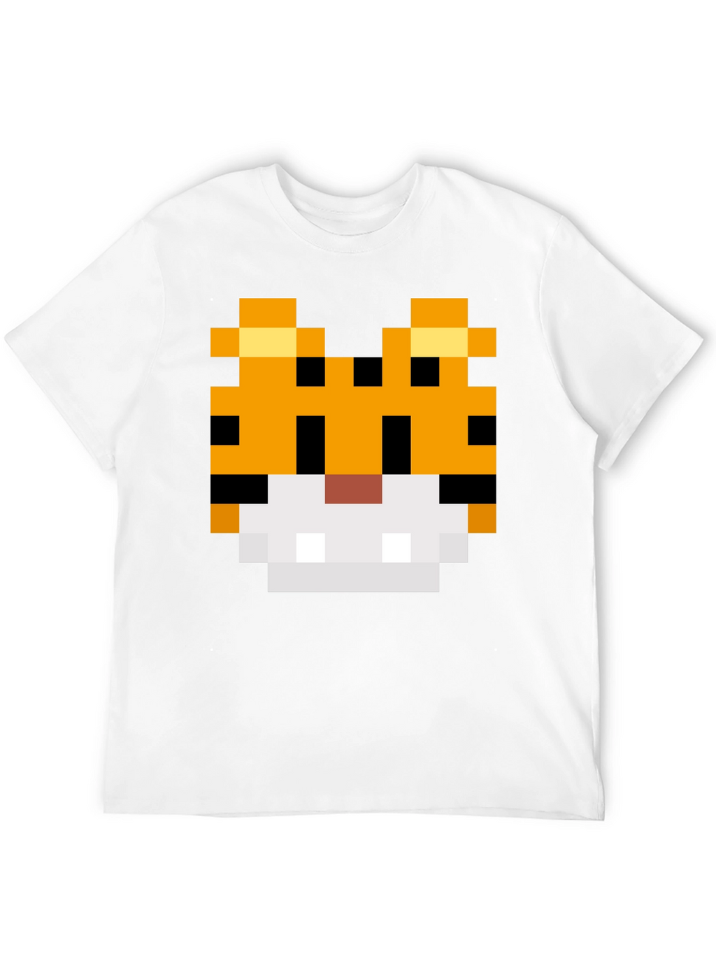 8-Bit Pixel Tiger Graphic Tee