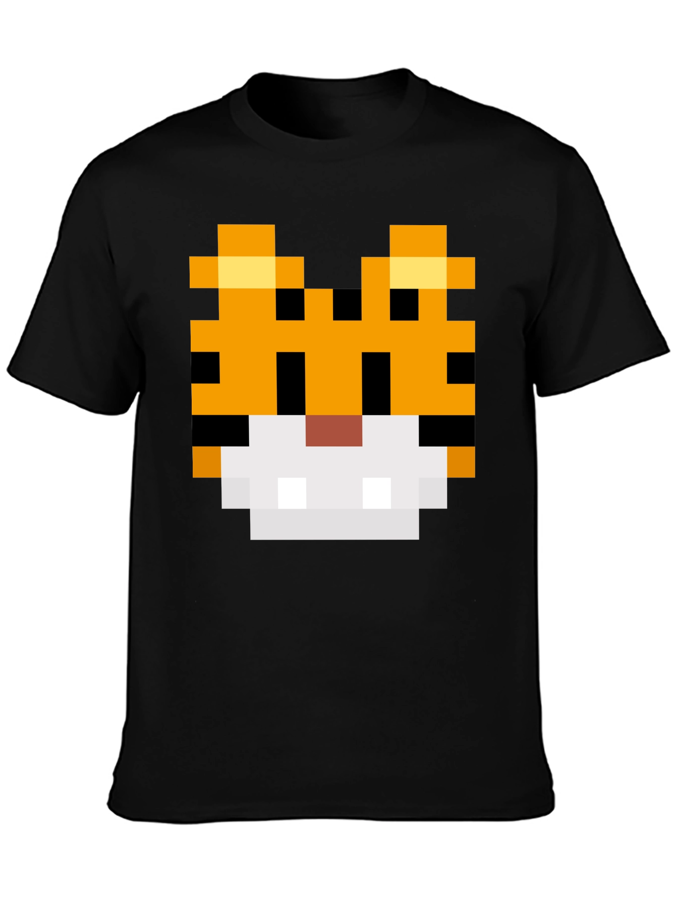8-Bit Pixel Tiger Graphic Tee