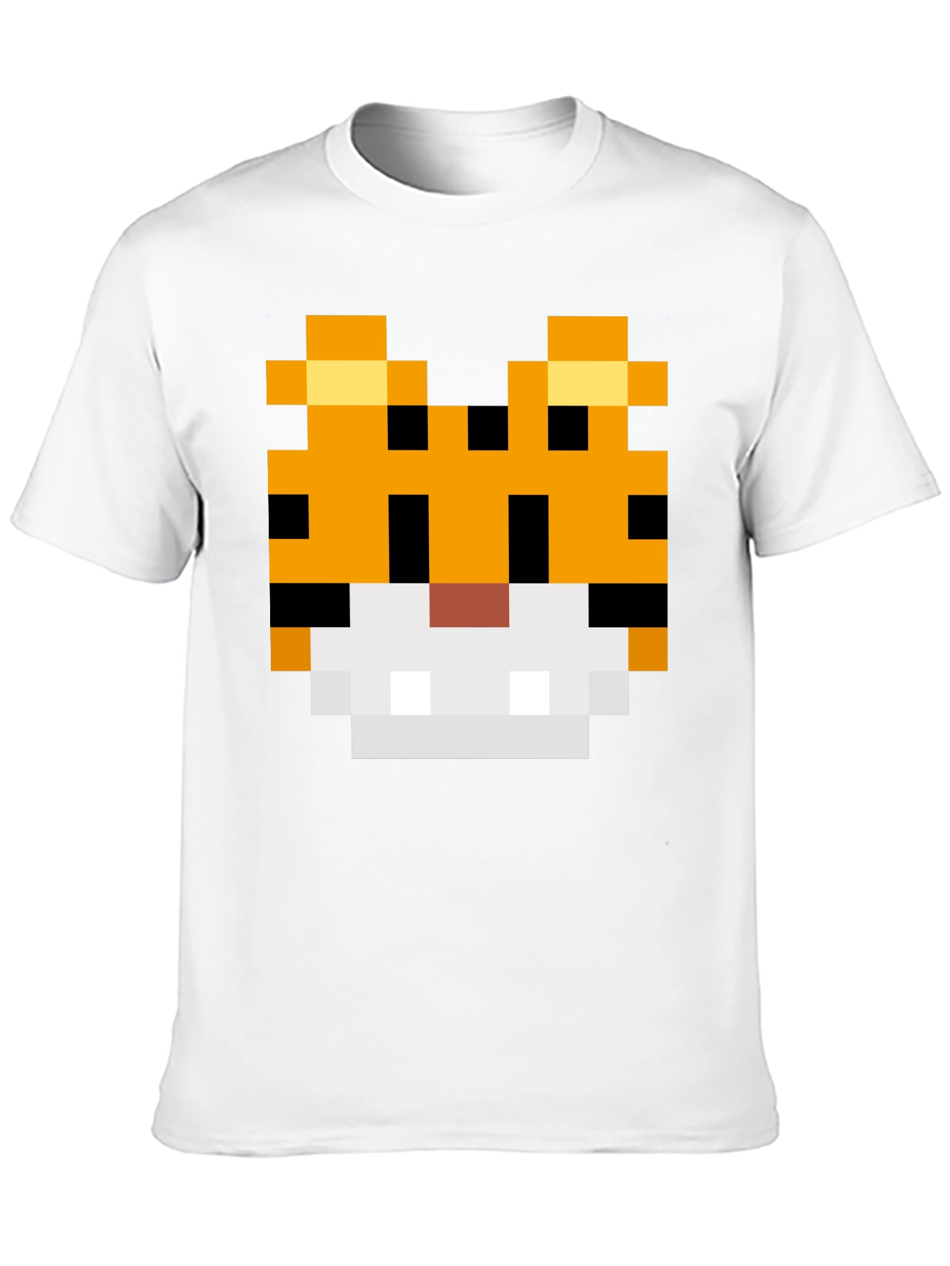 8-Bit Pixel Tiger Graphic Tee