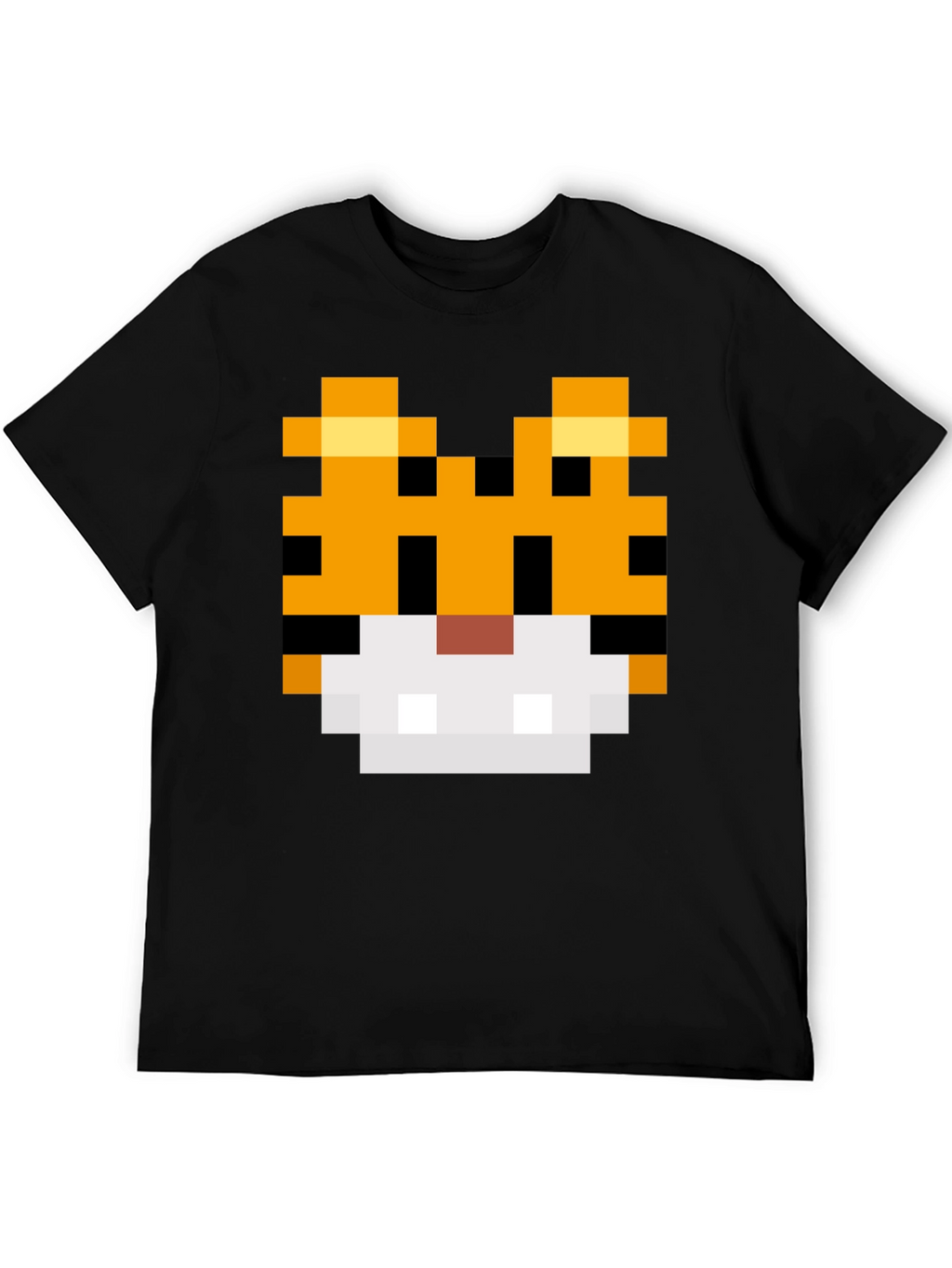 8-Bit Pixel Tiger Graphic Tee
