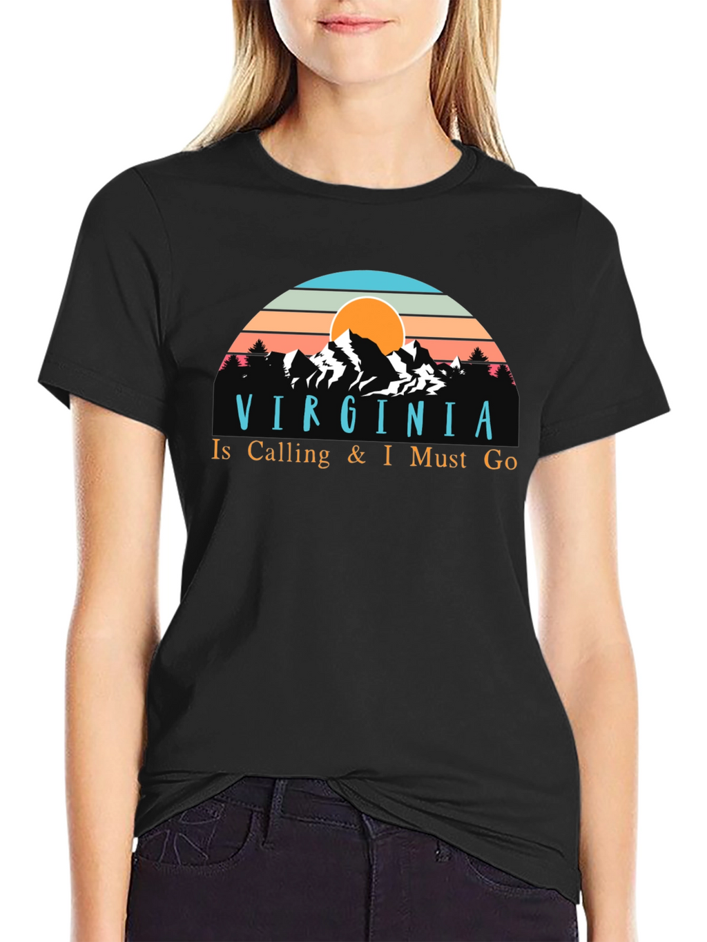 Virginia Is Calling Retro Graphic T-Shirt