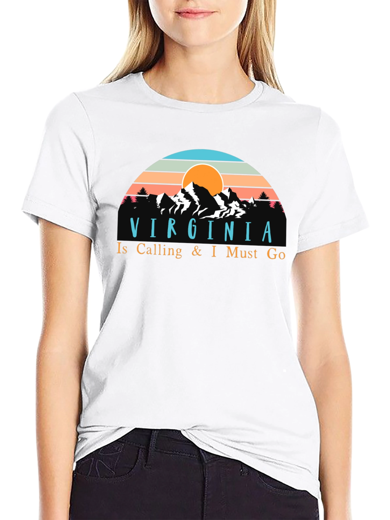 Virginia Is Calling Retro Graphic T-Shirt
