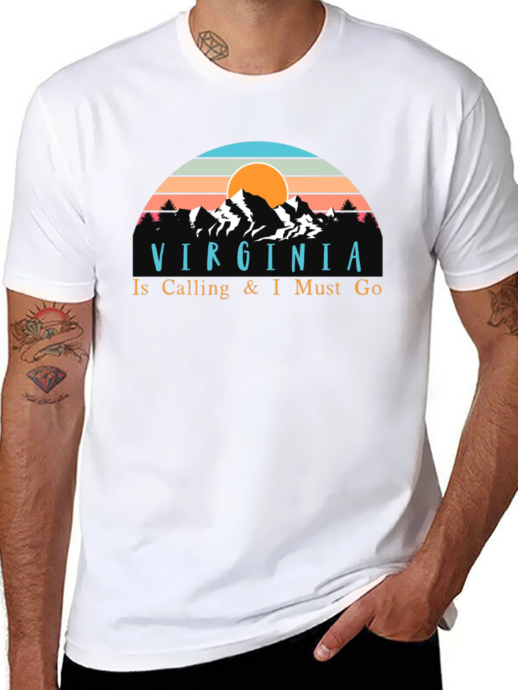 Virginia Is Calling Retro Graphic T-Shirt