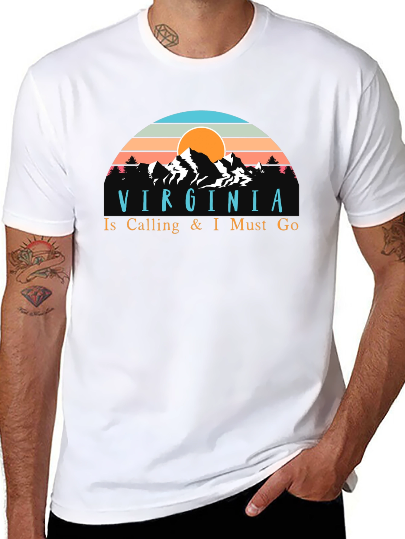 Virginia Is Calling Retro Graphic T-Shirt