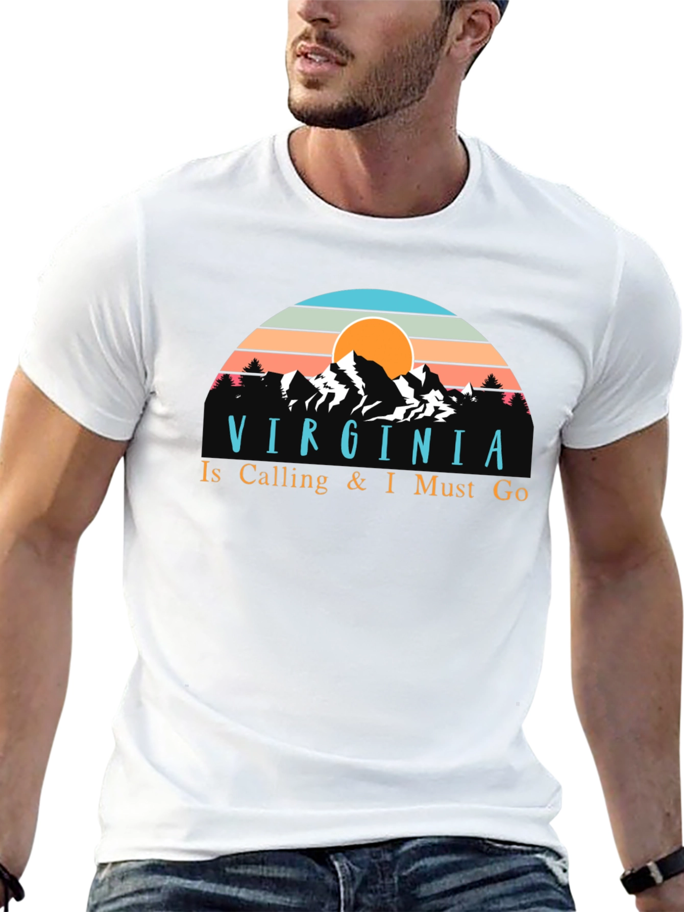 Virginia Is Calling Retro Graphic T-Shirt