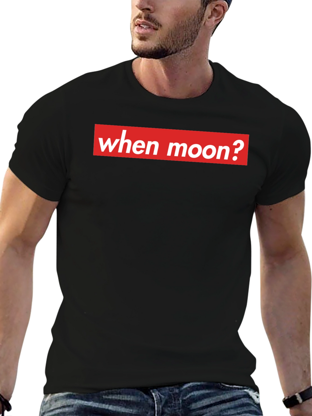 When Moon? Crypto T-Shirt - Meme Style
