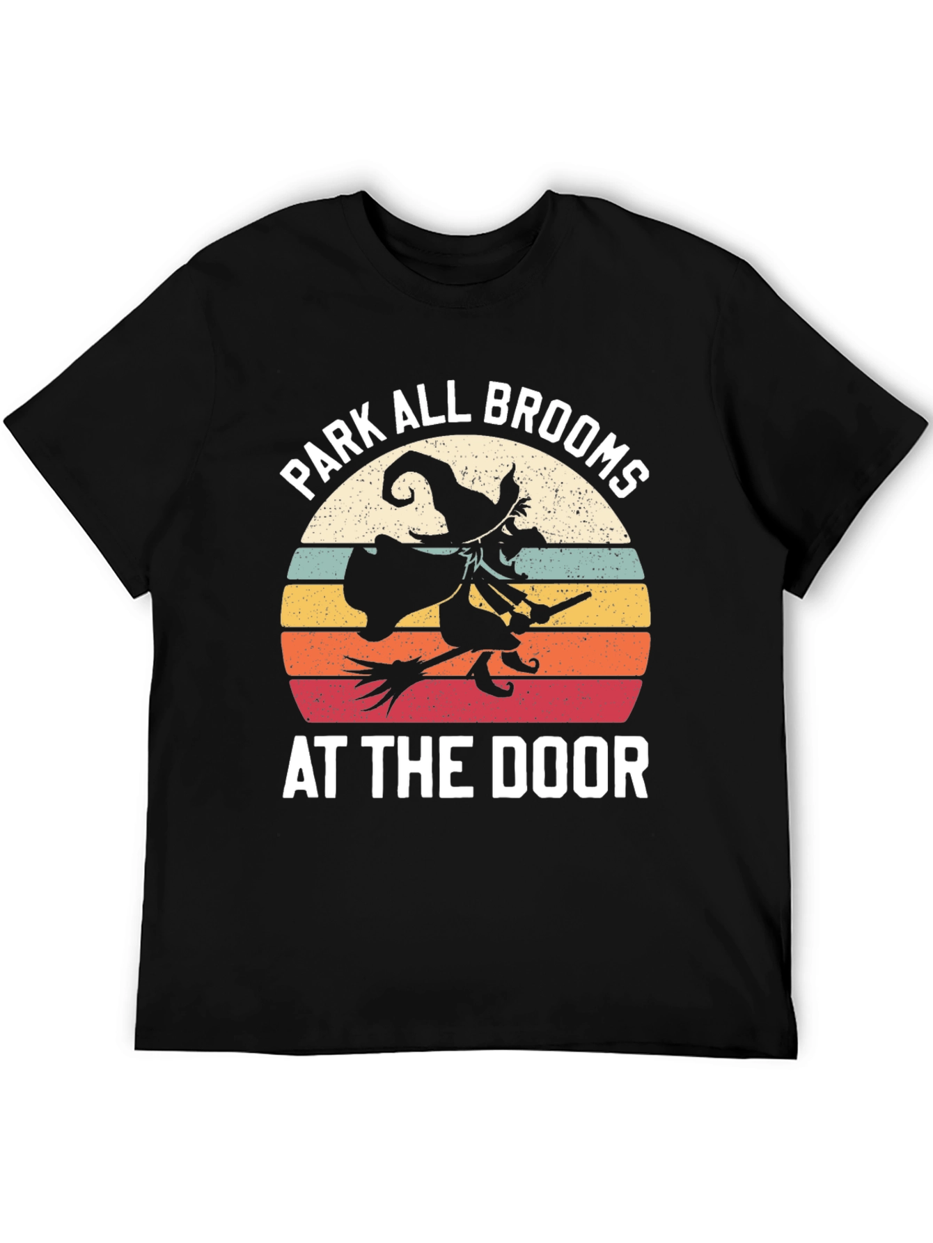 Park All Brooms At The Door Halloween Tee