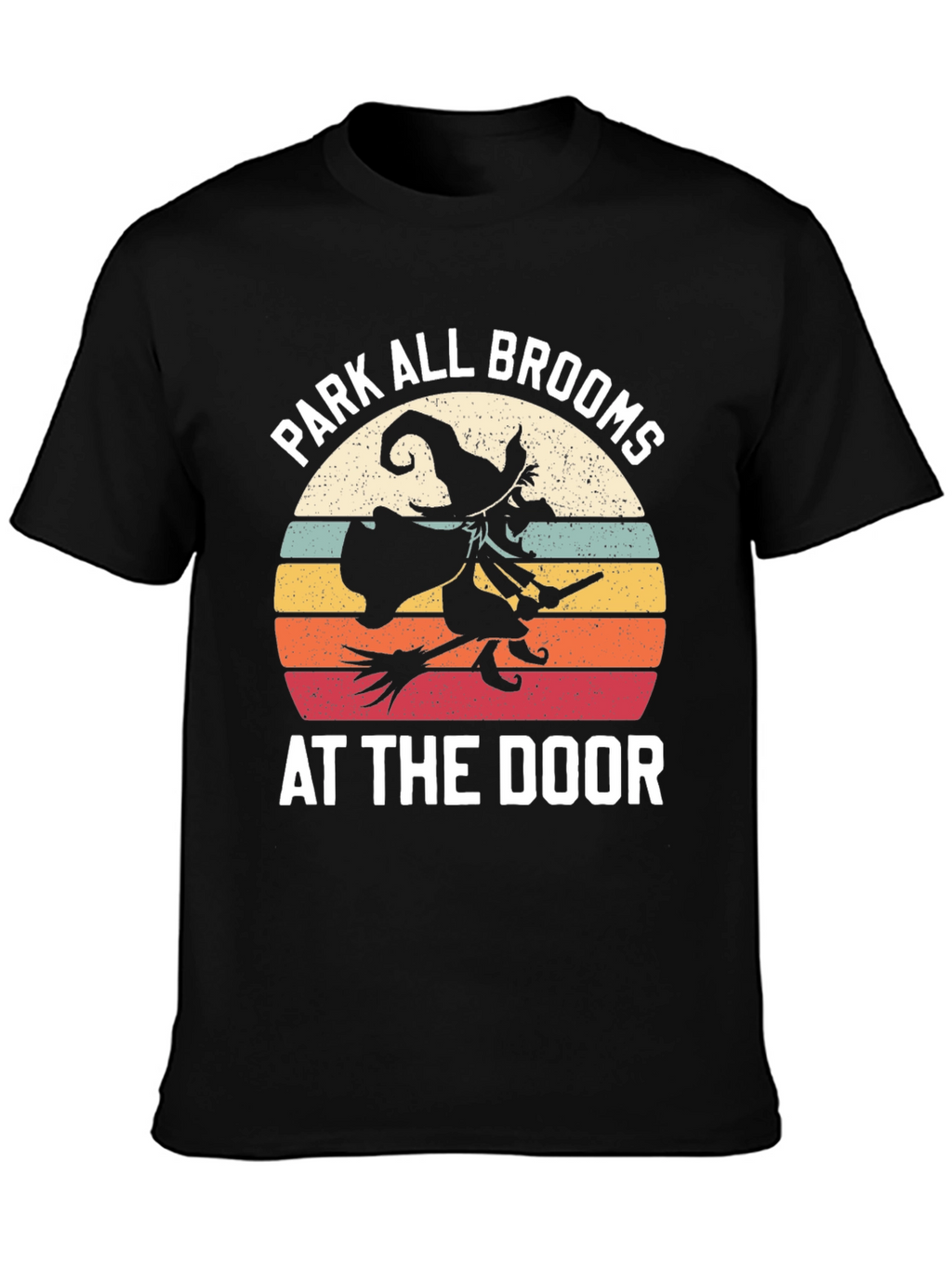 Park All Brooms At The Door Halloween Tee