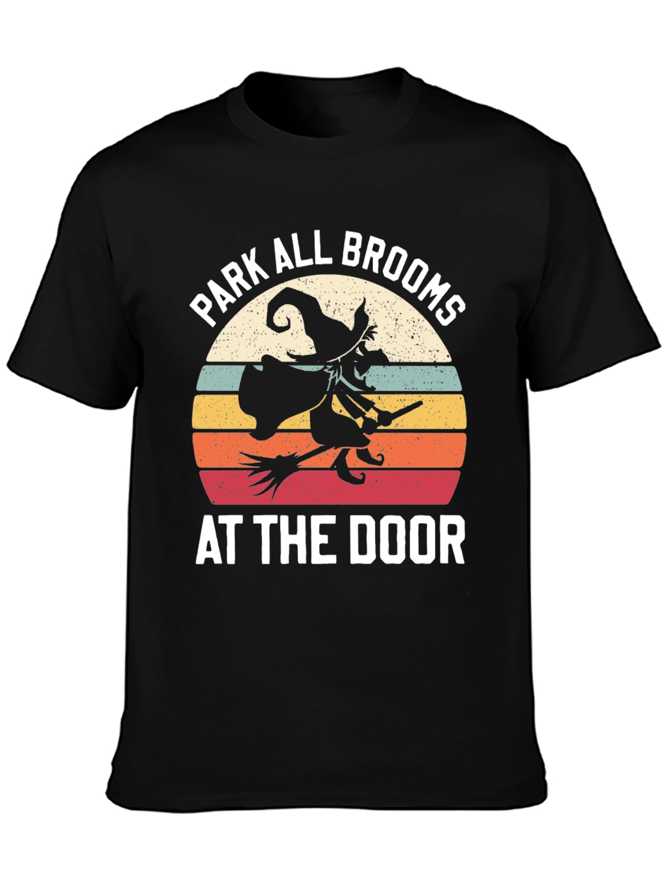 Park All Brooms At The Door Halloween Tee