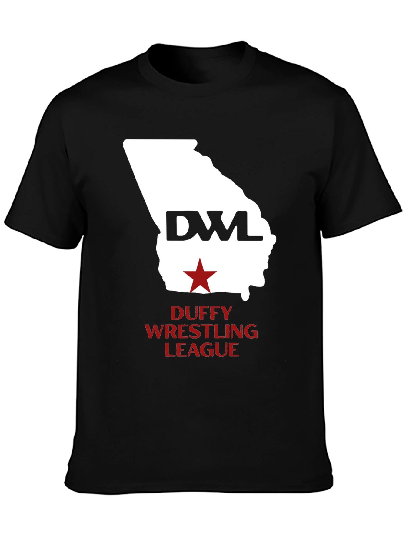 Duffy Wrestling League T-Shirt - Georgia State Design