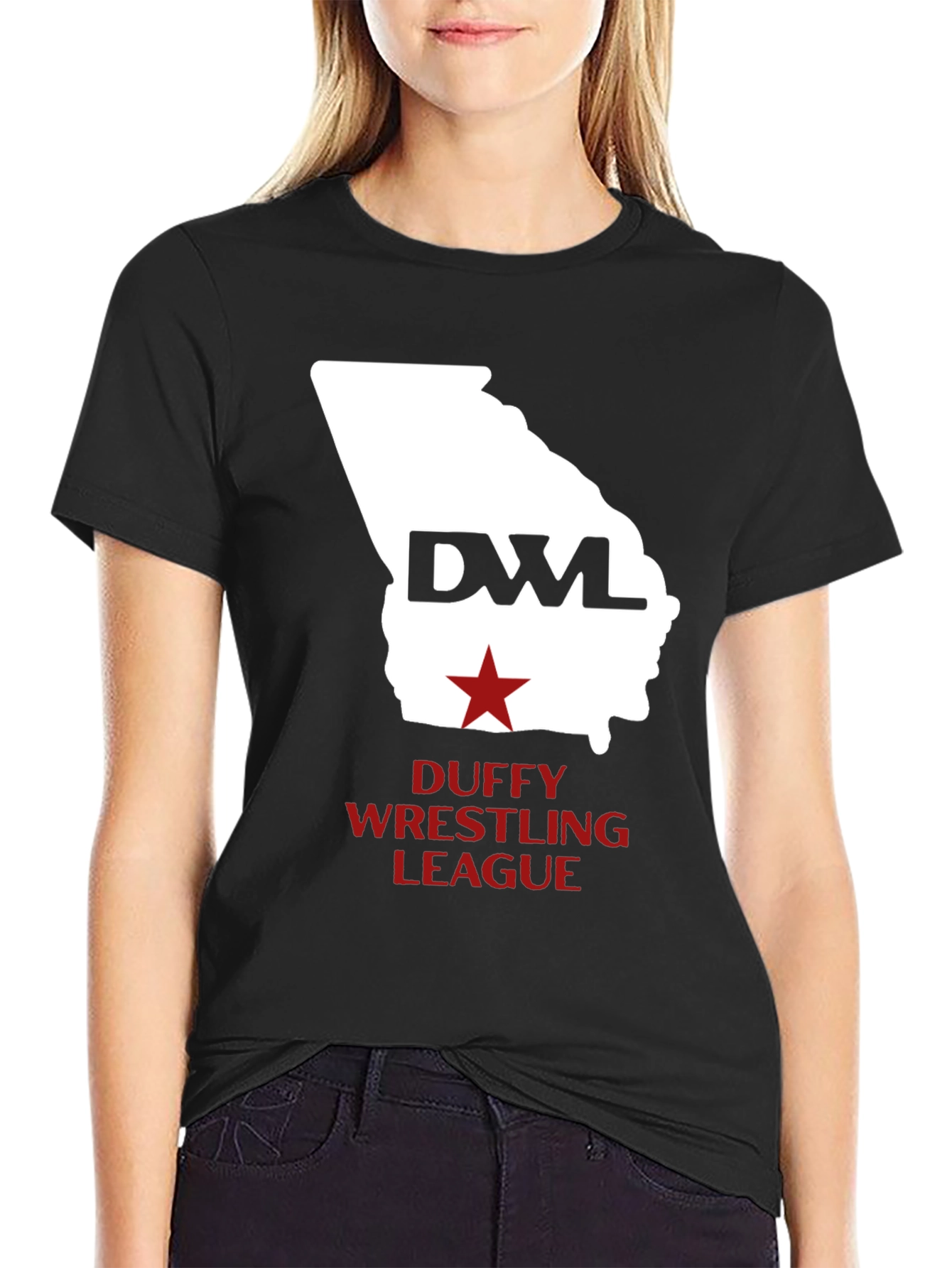 Duffy Wrestling League T-Shirt - Georgia State Design