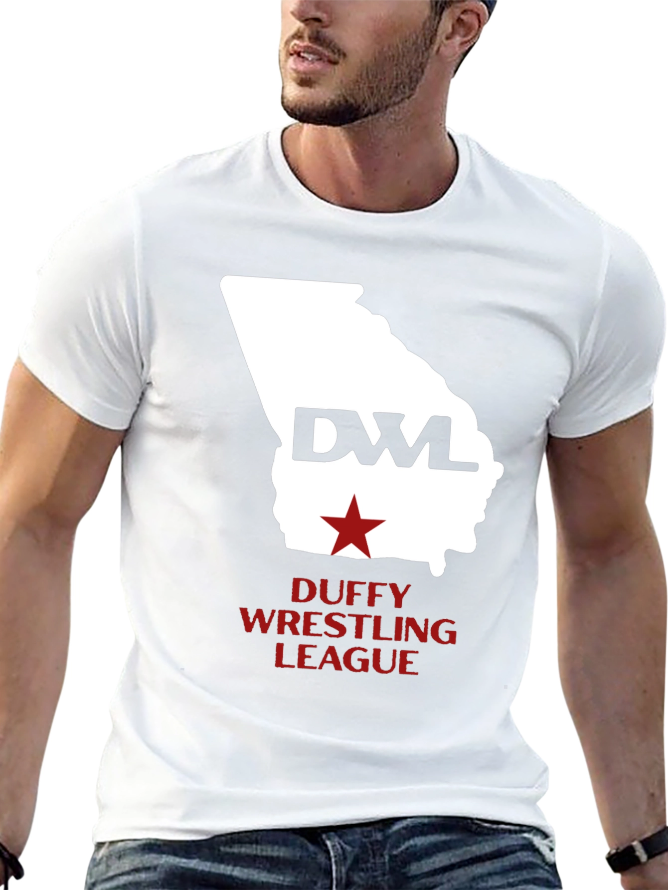 Duffy Wrestling League T-Shirt - Georgia State Design