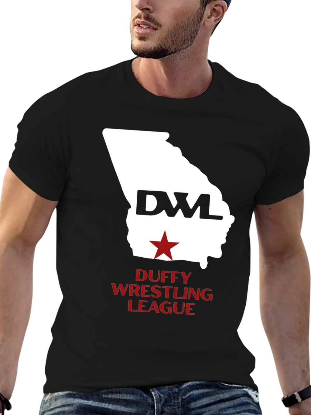 Duffy Wrestling League T-Shirt - Georgia State Design
