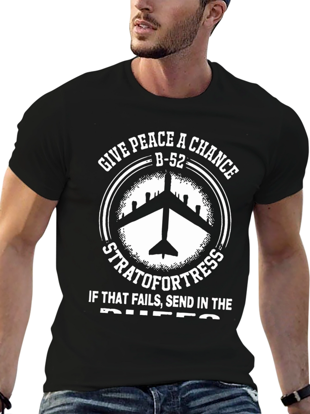 B-52 Stratofortress Give Peace A Chance T-Shirt