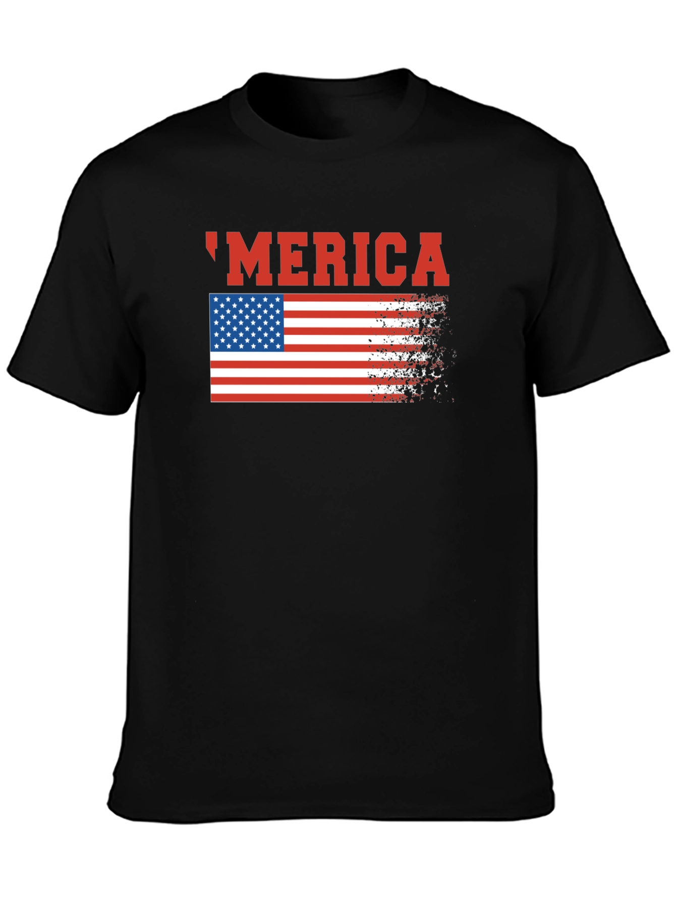 USA Merica Flag Graphic T-Shirt