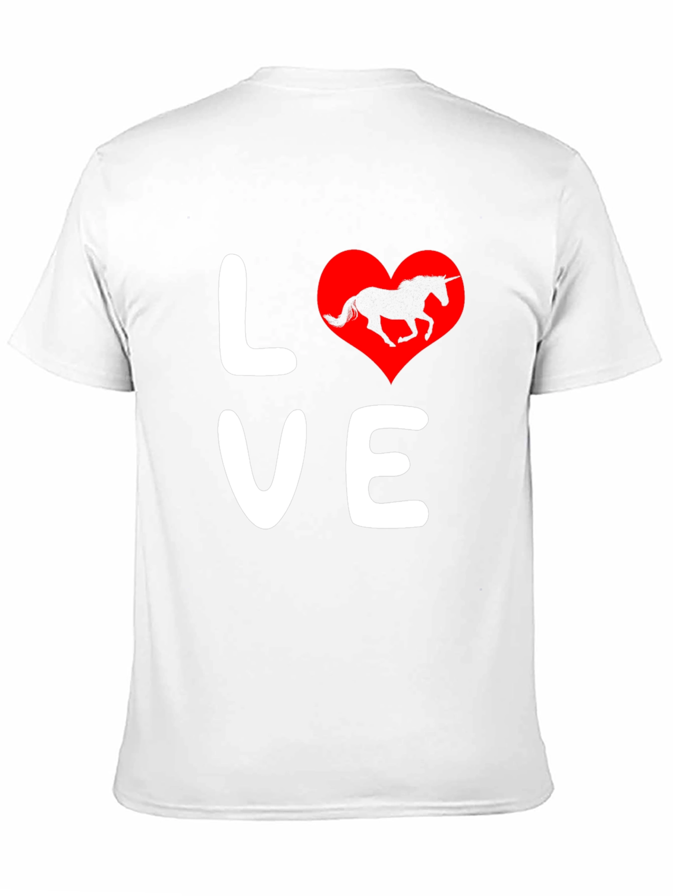 Love Unicorn Black T-Shirt