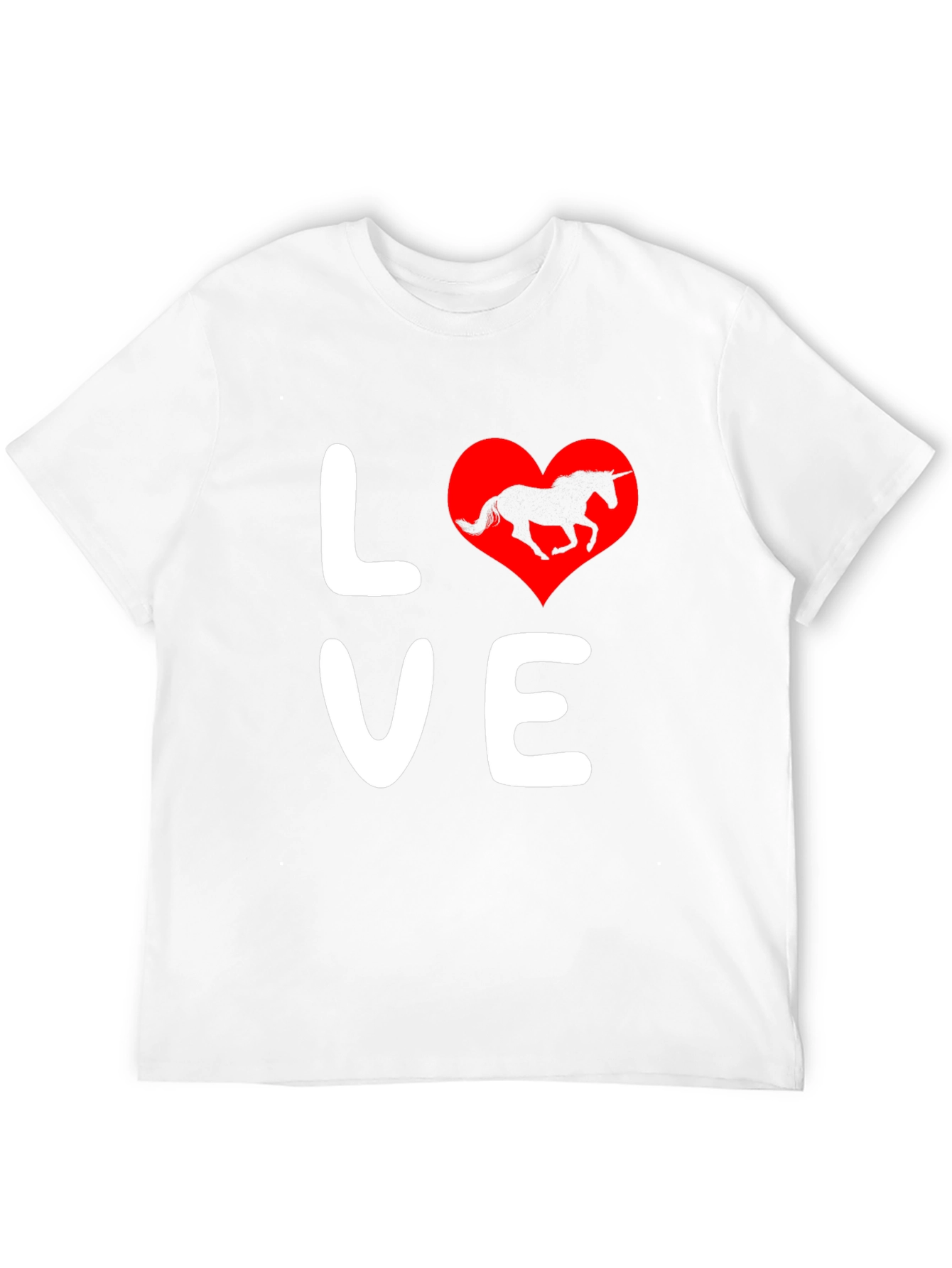 Love Unicorn Black T-Shirt