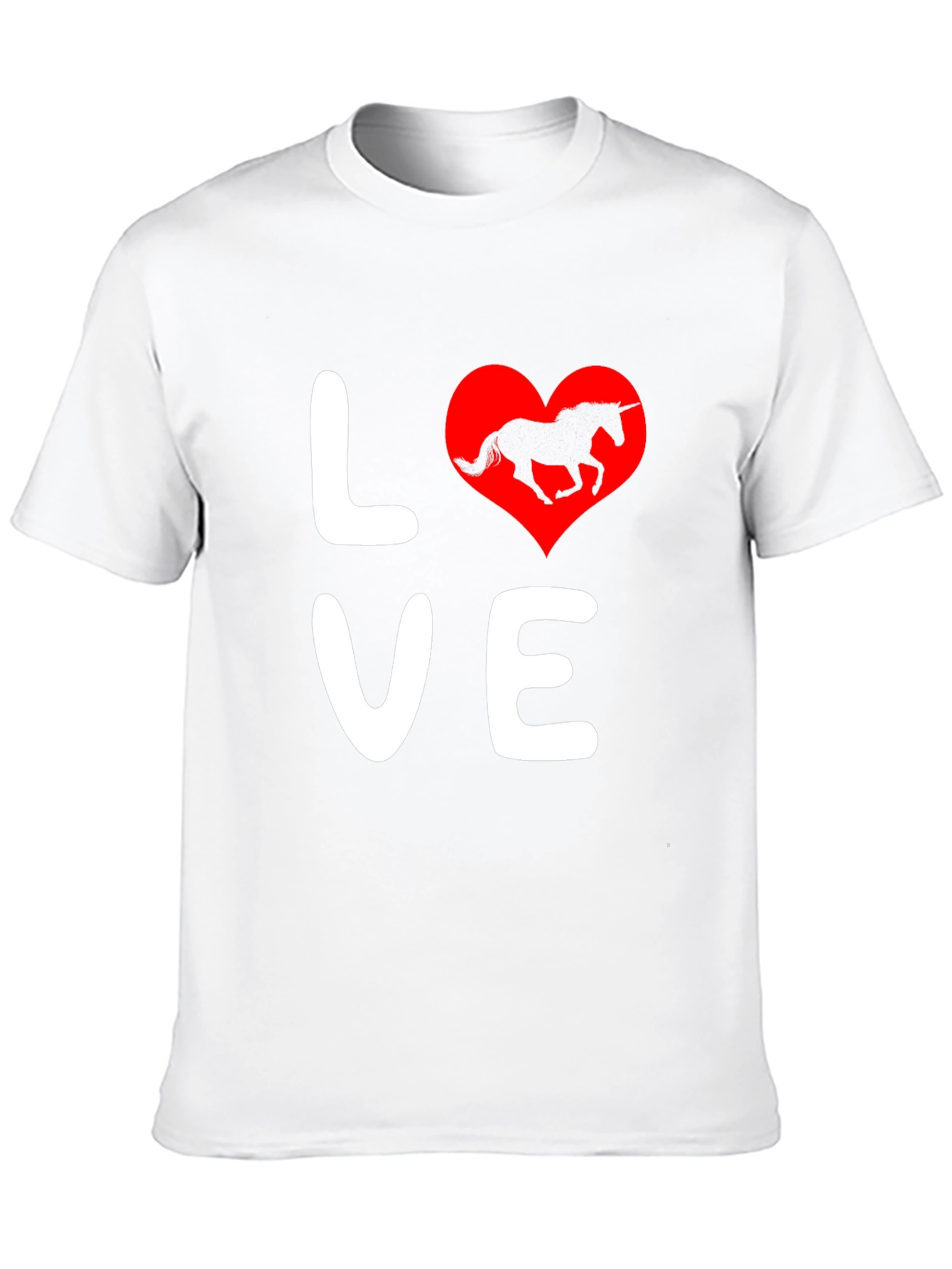 Love Unicorn Black T-Shirt