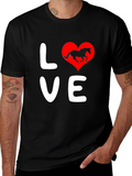Love Unicorn Black T-Shirt
