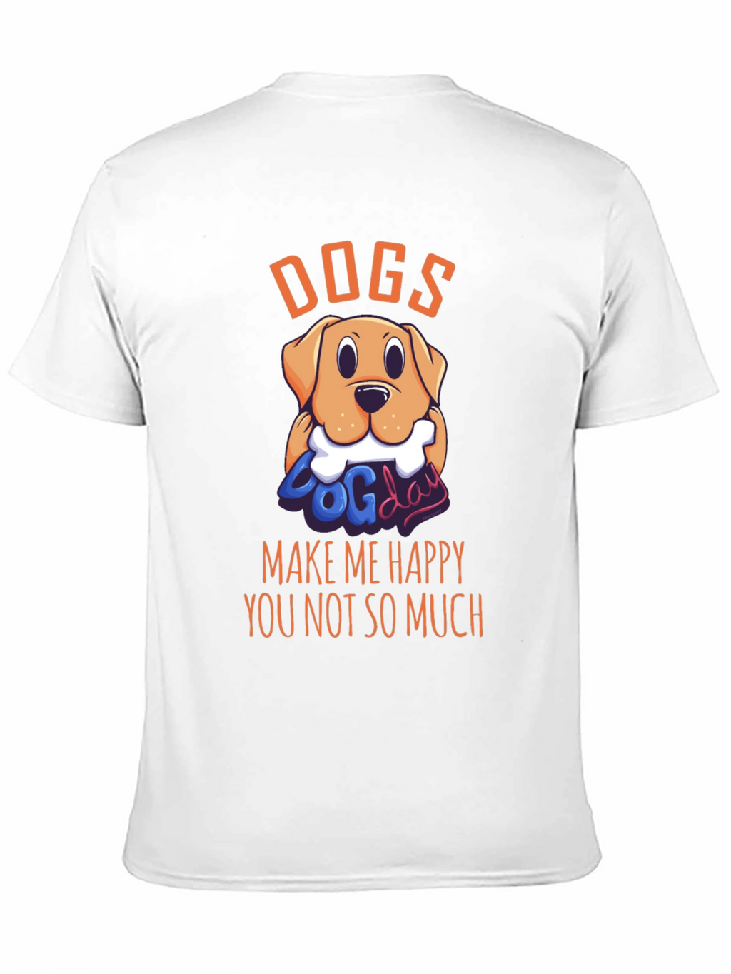 Dogs Make Me Happy Graphic T-Shirt