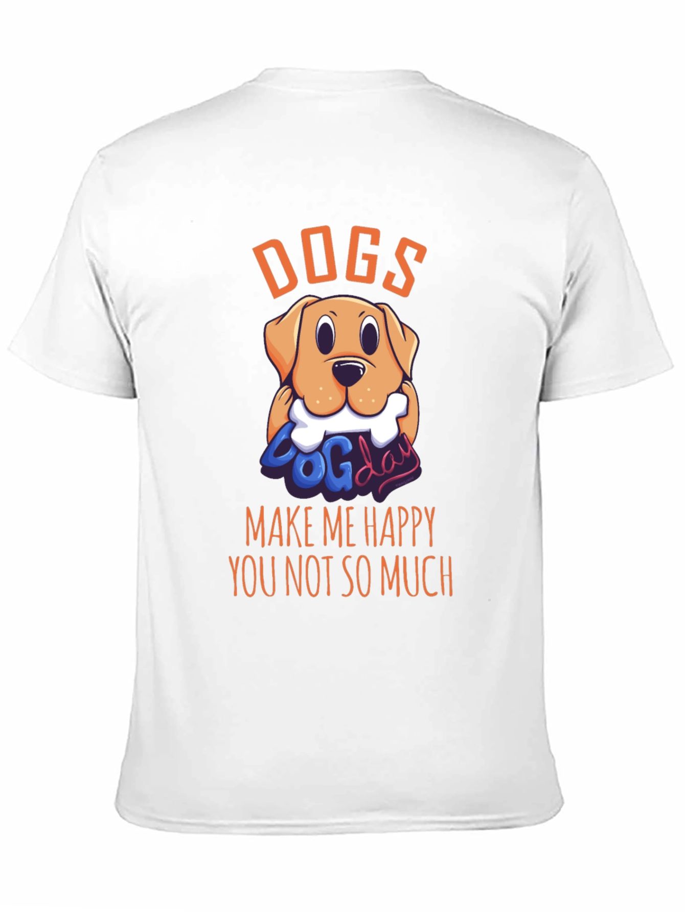 Dogs Make Me Happy Graphic T-Shirt
