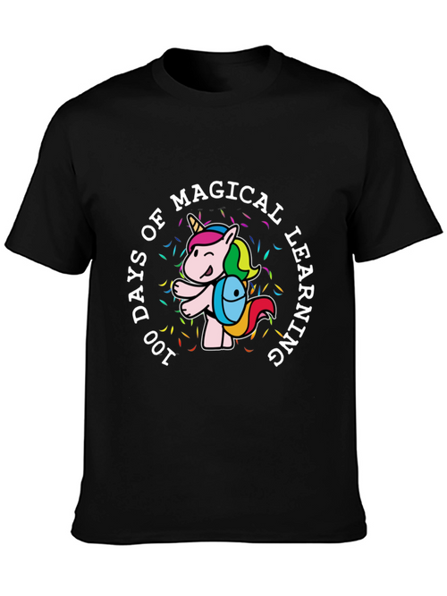 100 Days Magical Learning Unicorn T-Shirt