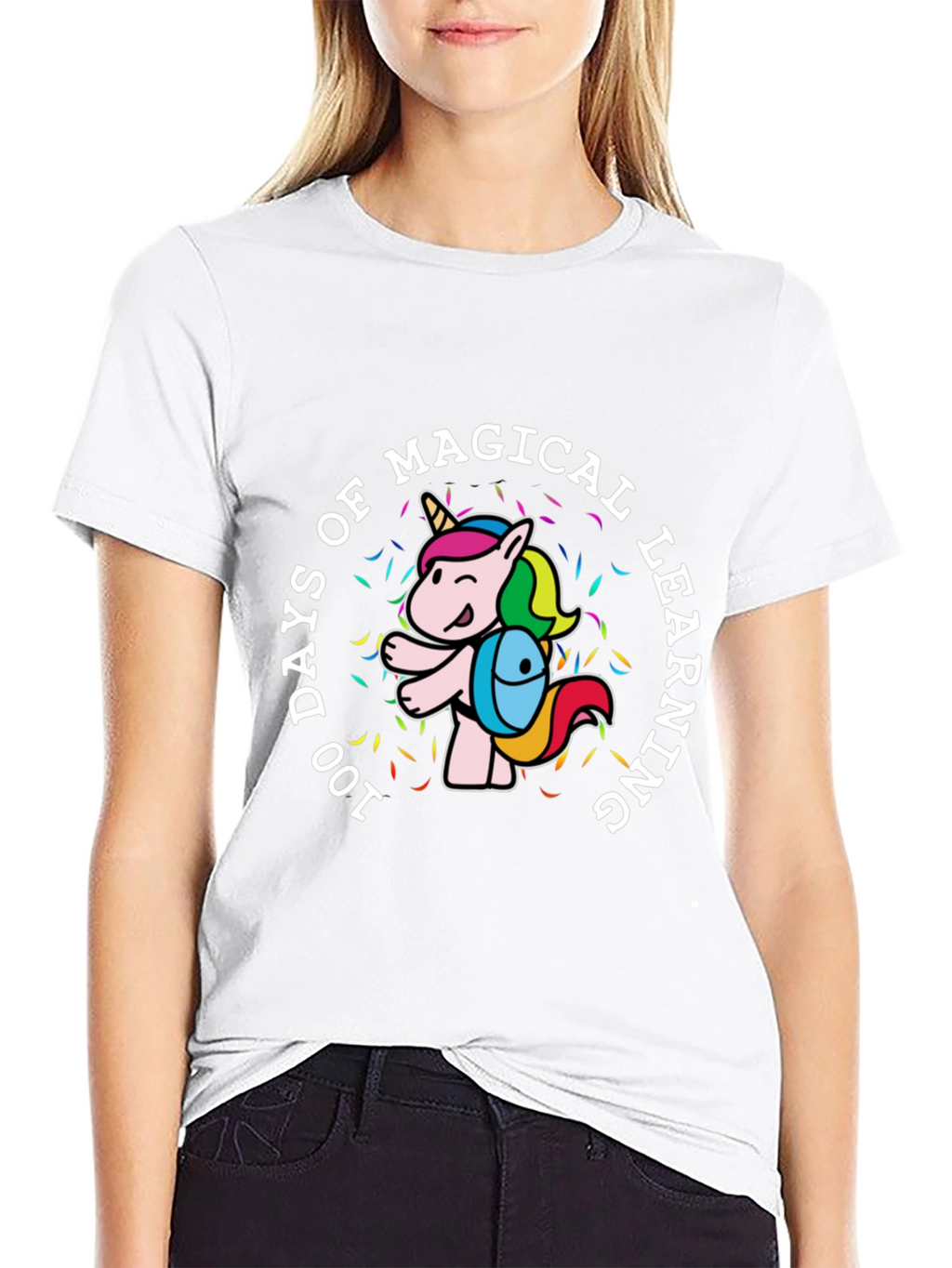 100 Days Magical Learning Unicorn T-Shirt