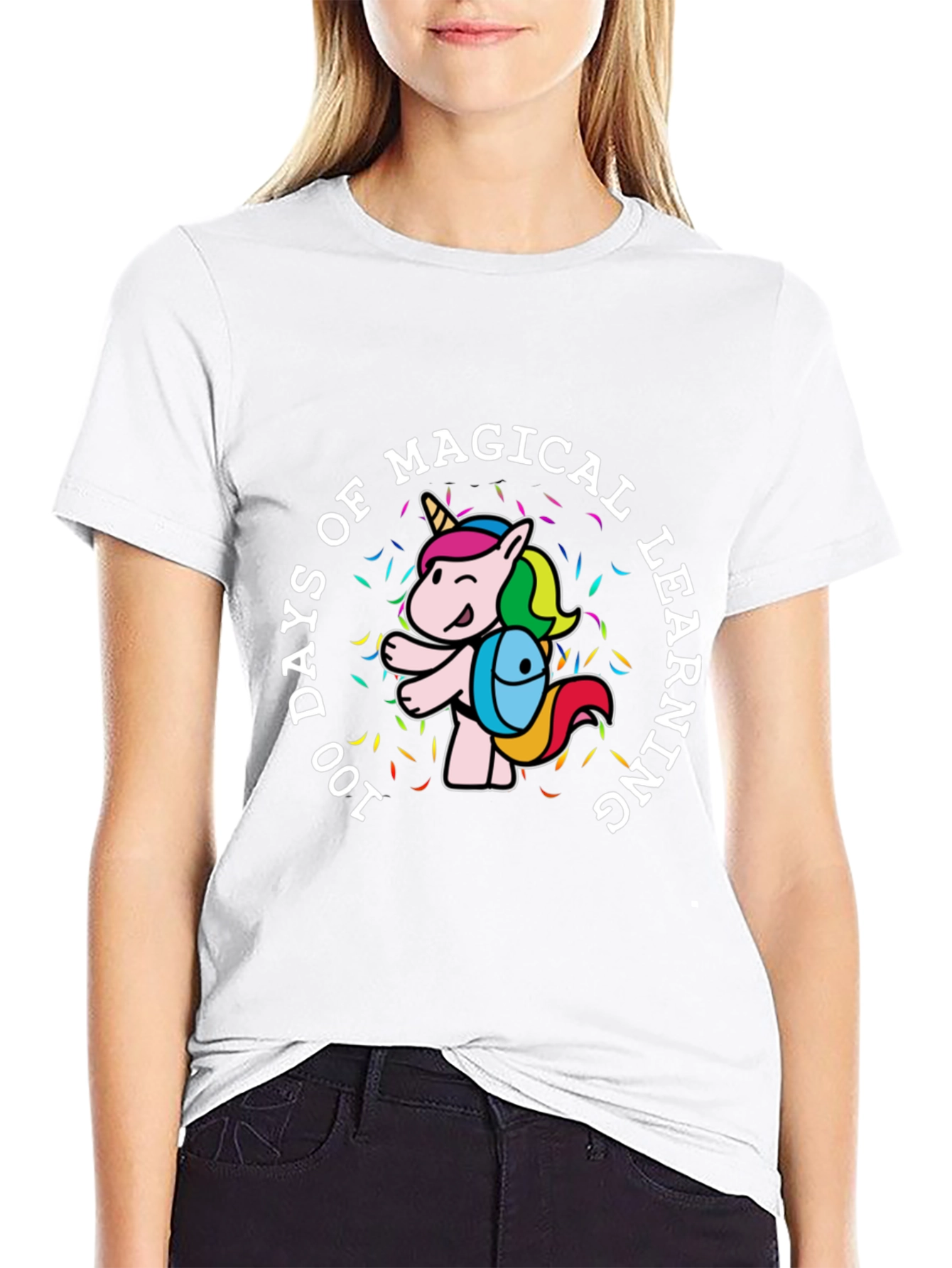 100 Days Magical Learning Unicorn T-Shirt