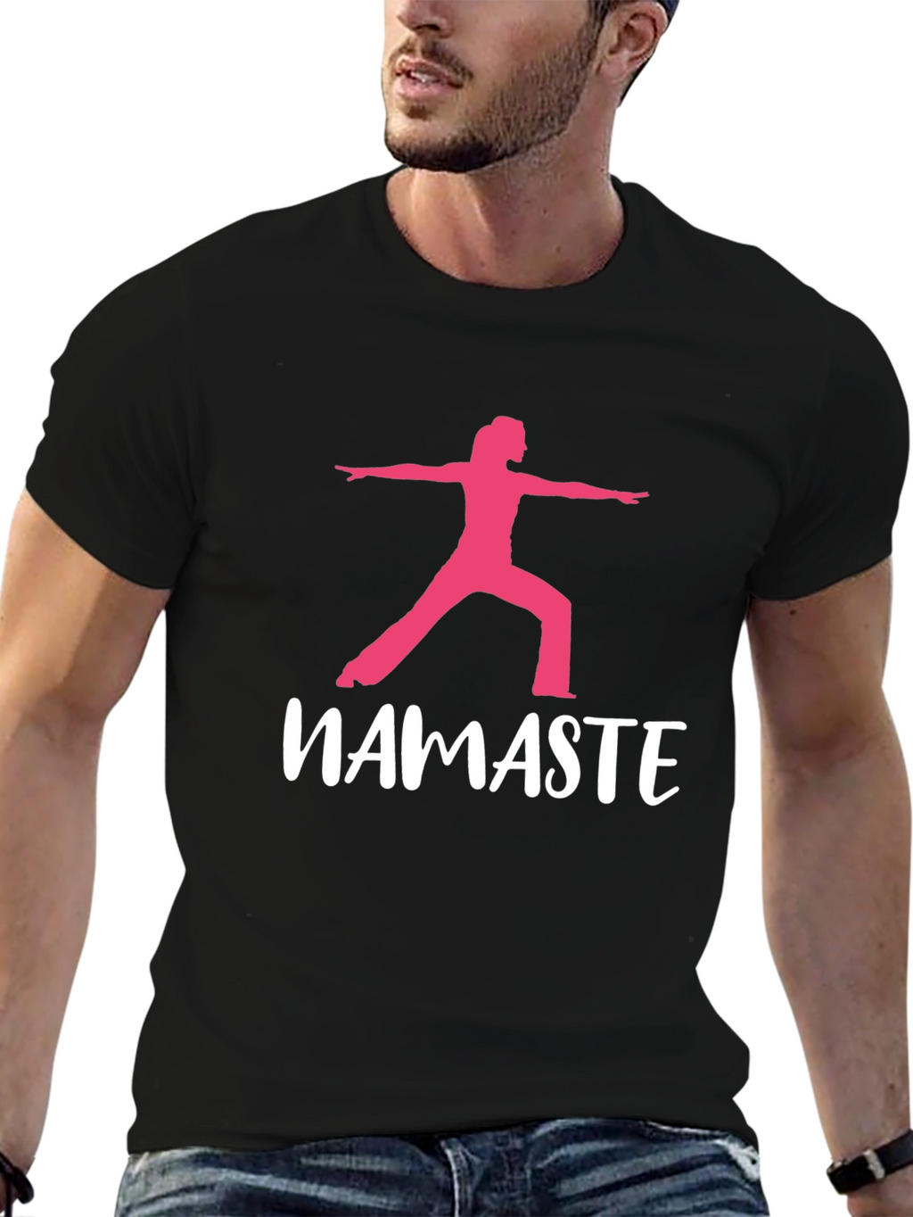 Namaste Yoga Black T-Shirt