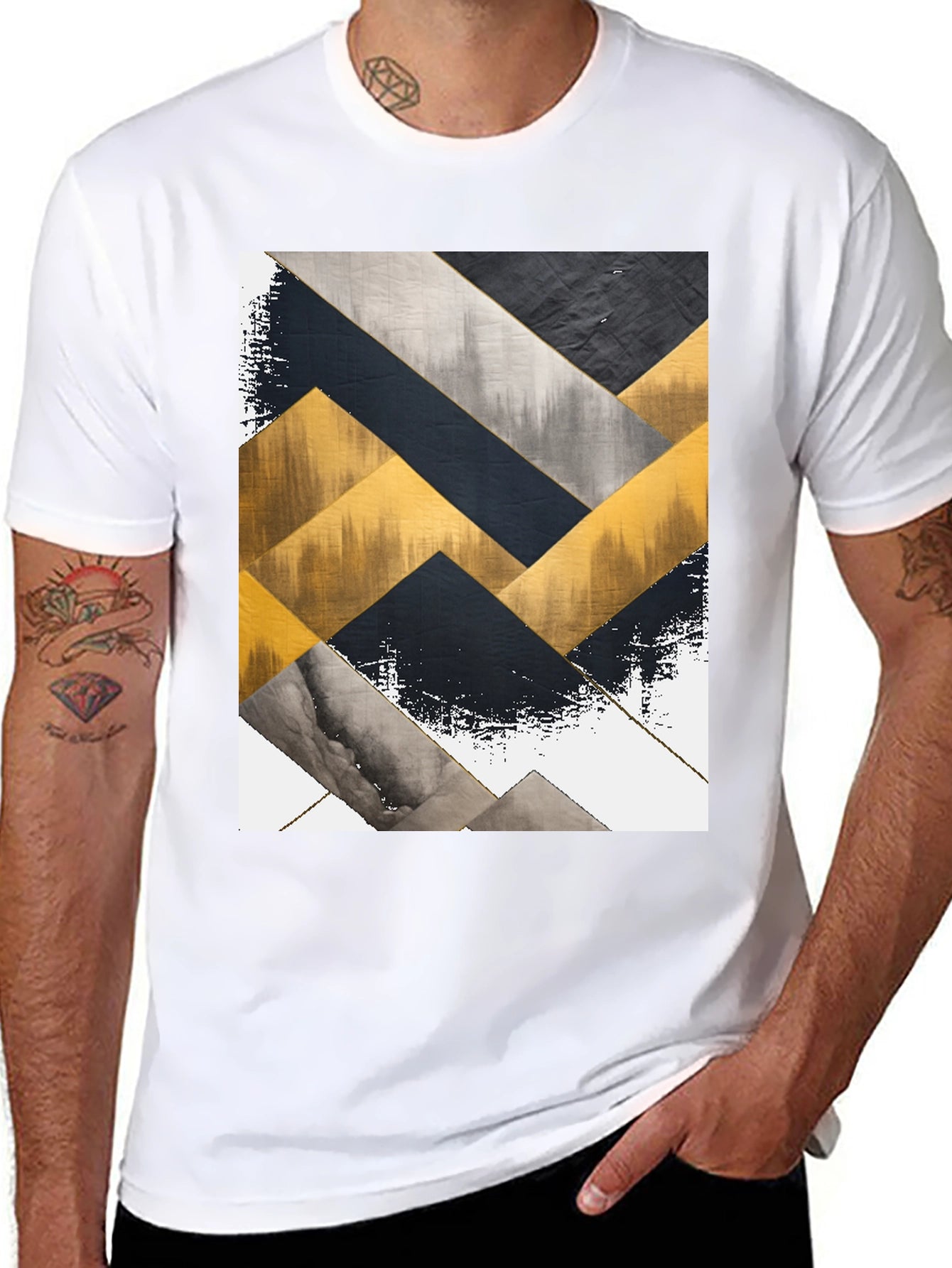 Abstract Geometric Pattern T-Shirt