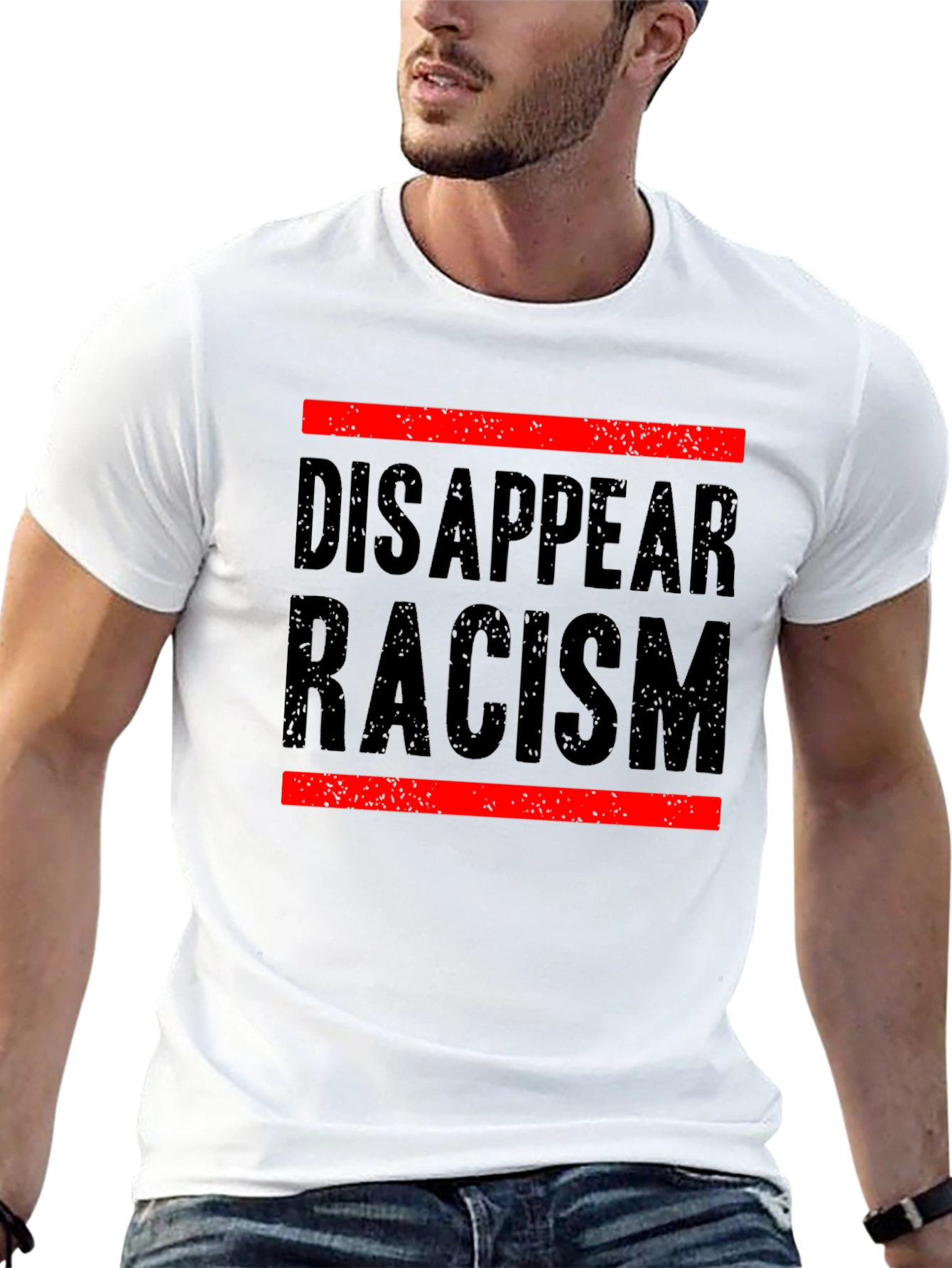Disappear Racism Graphic Tee - Social Justice Shirt