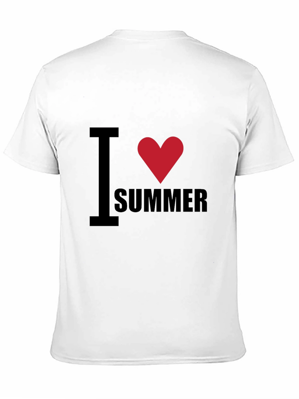I Heart Summer T-Shirt - Black Cotton Tee